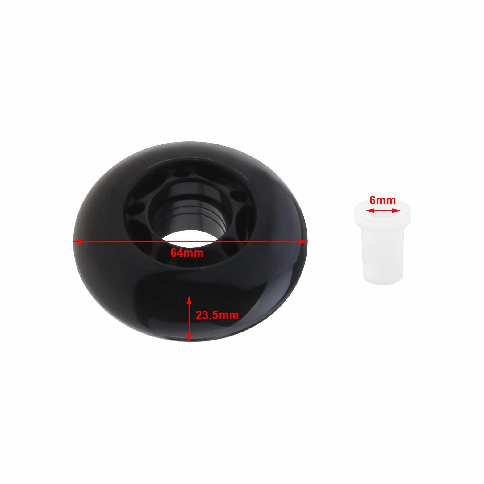 ECSiNG Roues de Patin à Roues Alignées 64mm 82A ABEC-7 8pcs