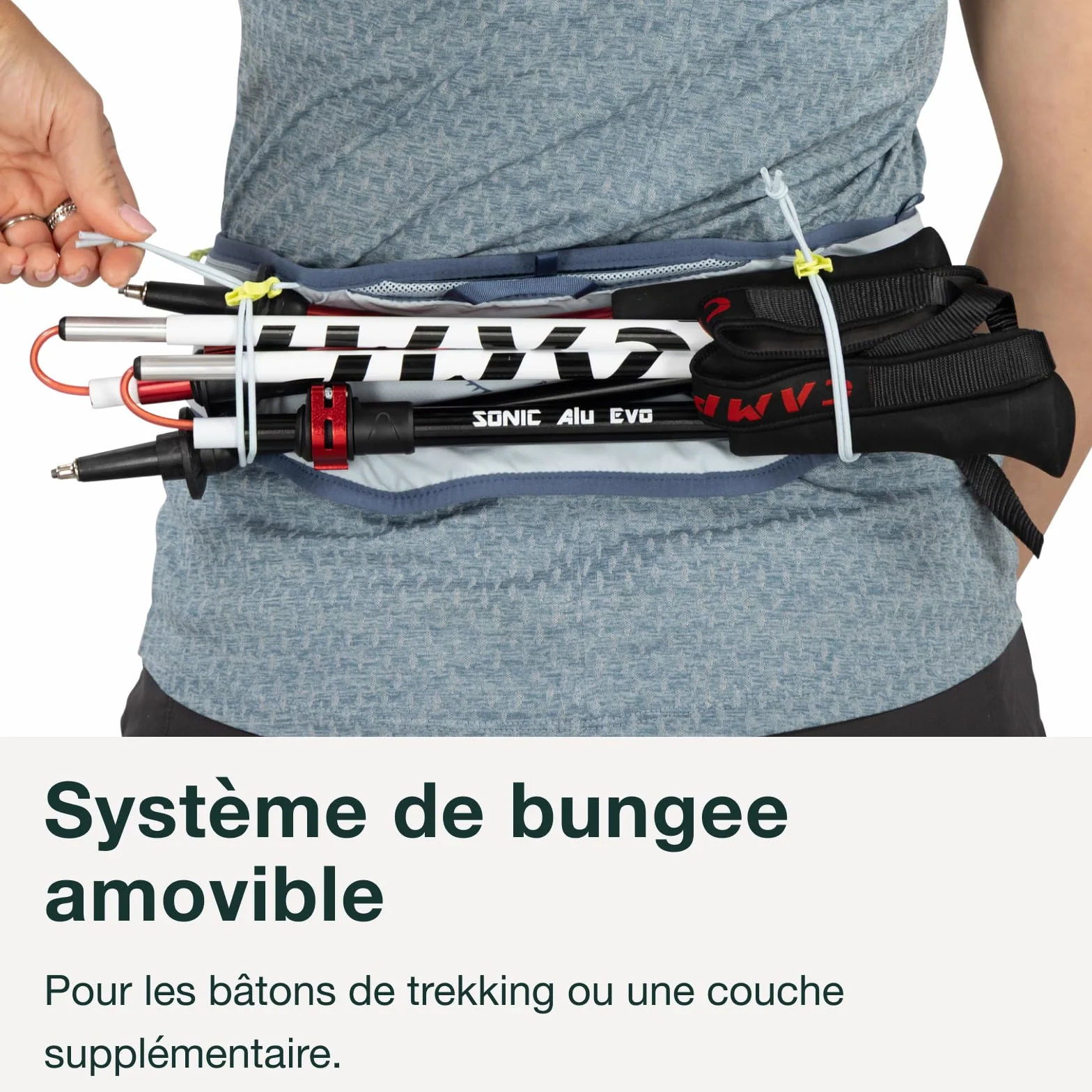 Osprey Duro Dyna LT Sac Banane d'hydratation avec flasques Souples hydrauliques pour la Course à Pied, Doublure Bleu Cascade/Argent