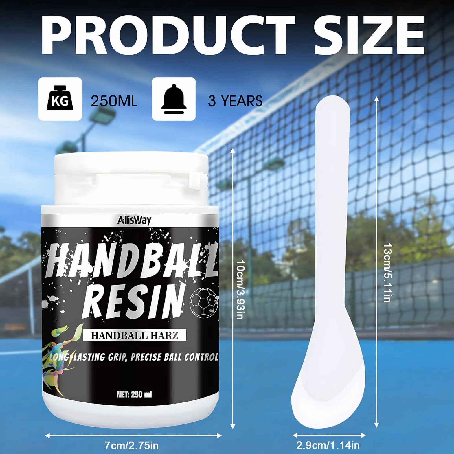 Résine Handball 250 ML Forte Adhérence Contrôle Optimal du Ballon Facile à Appliquer et à Nettoyer