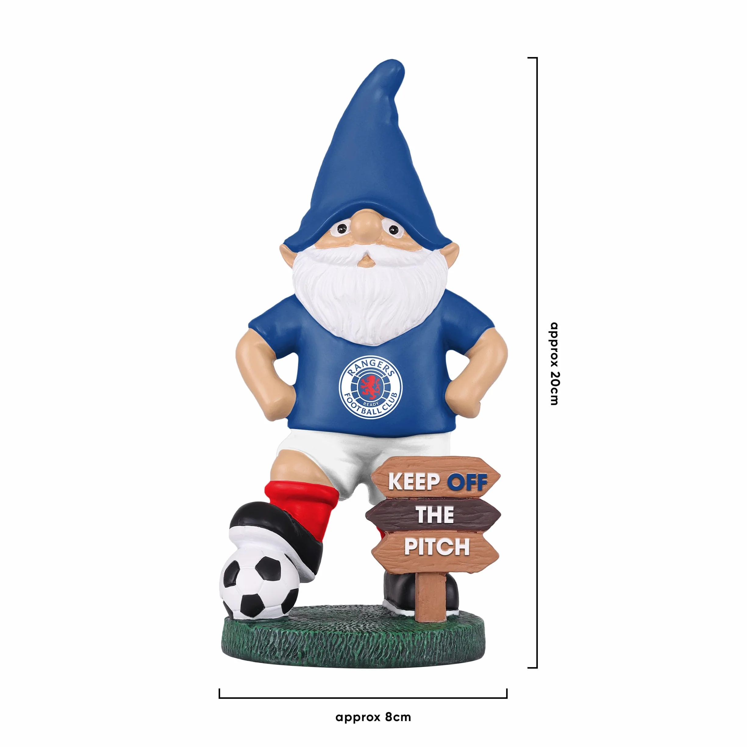 FOCO Nain de Jardin Officiel Rangers FC Keep Off The Pitch