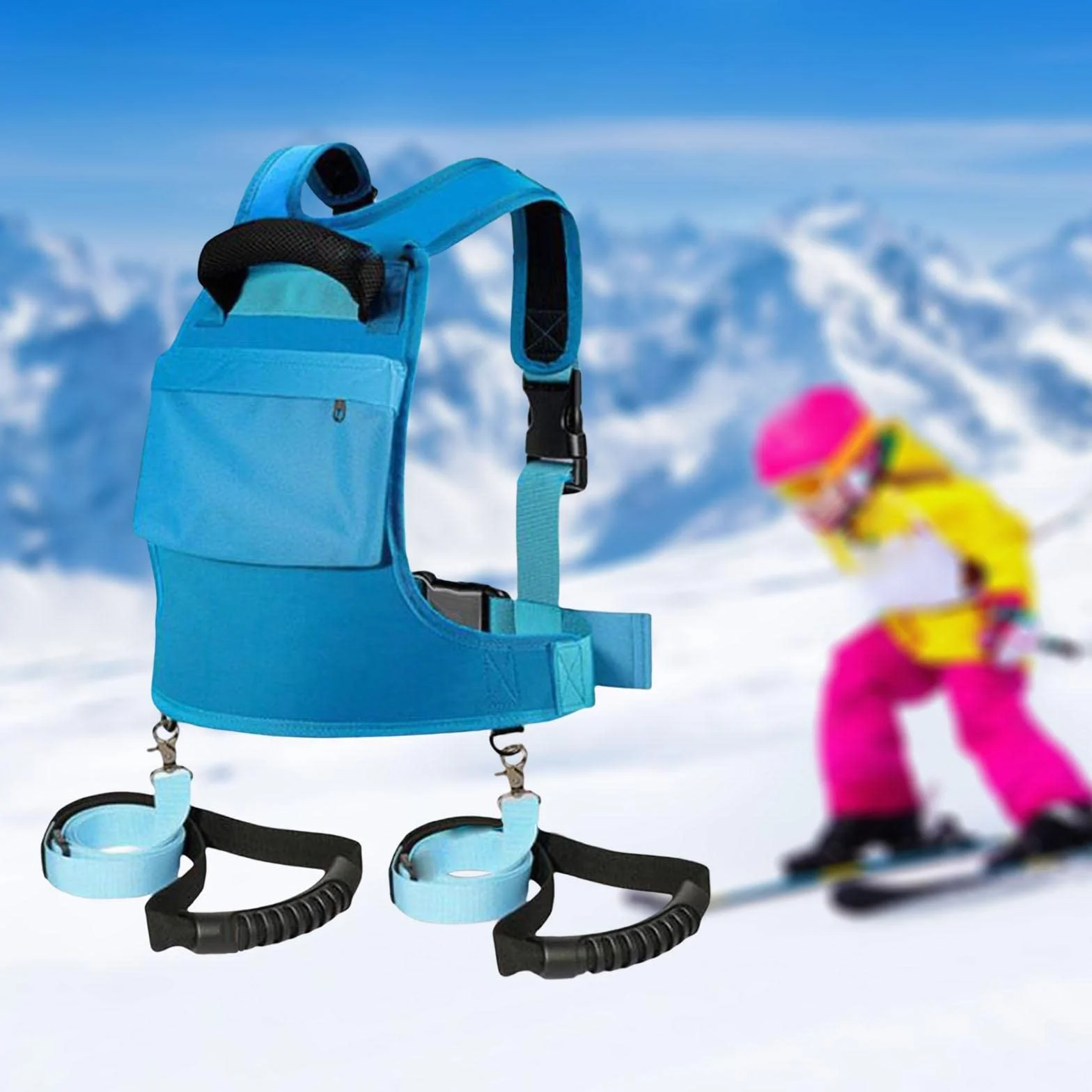 harayaa Harnais de Ski et de Snowboard pour Enfants avec Laisse Amovible Harnais d'épaule de Ski pour Filles de 2 à 8 Ans, garçons, Sports d'hiver, Patinage