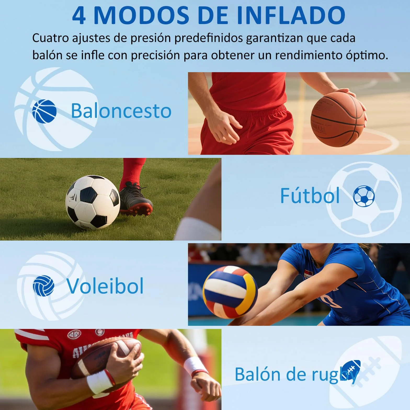 kissleaf Pompe à Ballon électrique Intelligente, Portable, gonflage Rapide de la Balle avec manomètre précis et écran LCD numérique pour Football, Basketball, Volley-Ball(2 Aiguilles et 1 buse)