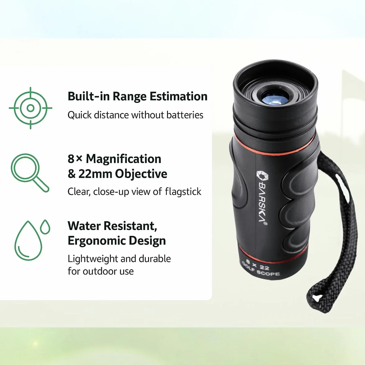 Barska Blueline Golf Scope Télémètre 8x22
