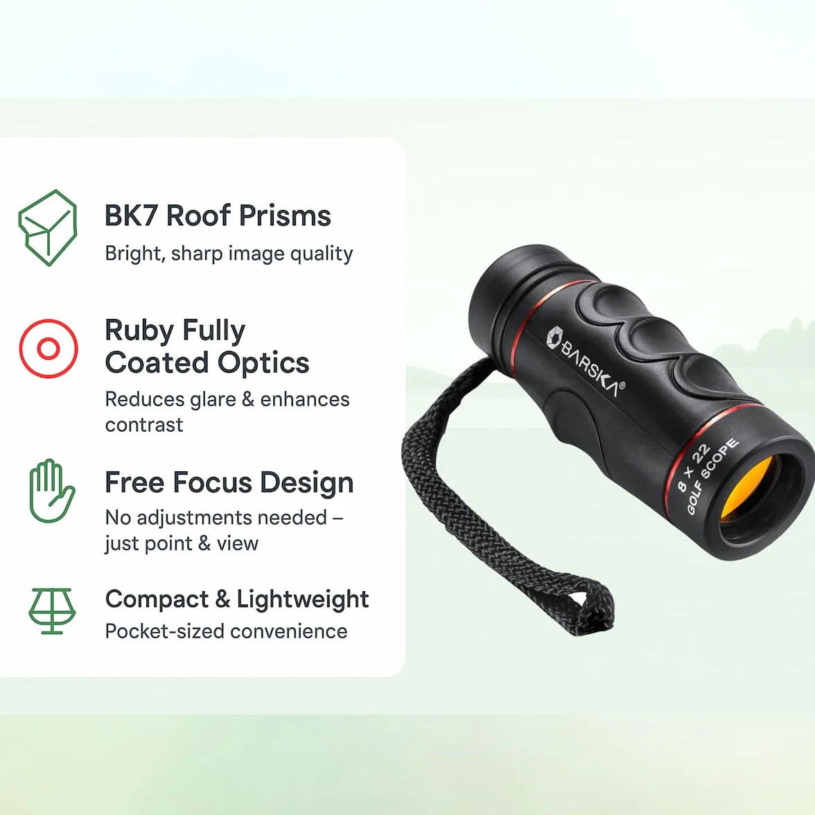 Barska Blueline Golf Scope Télémètre 8x22