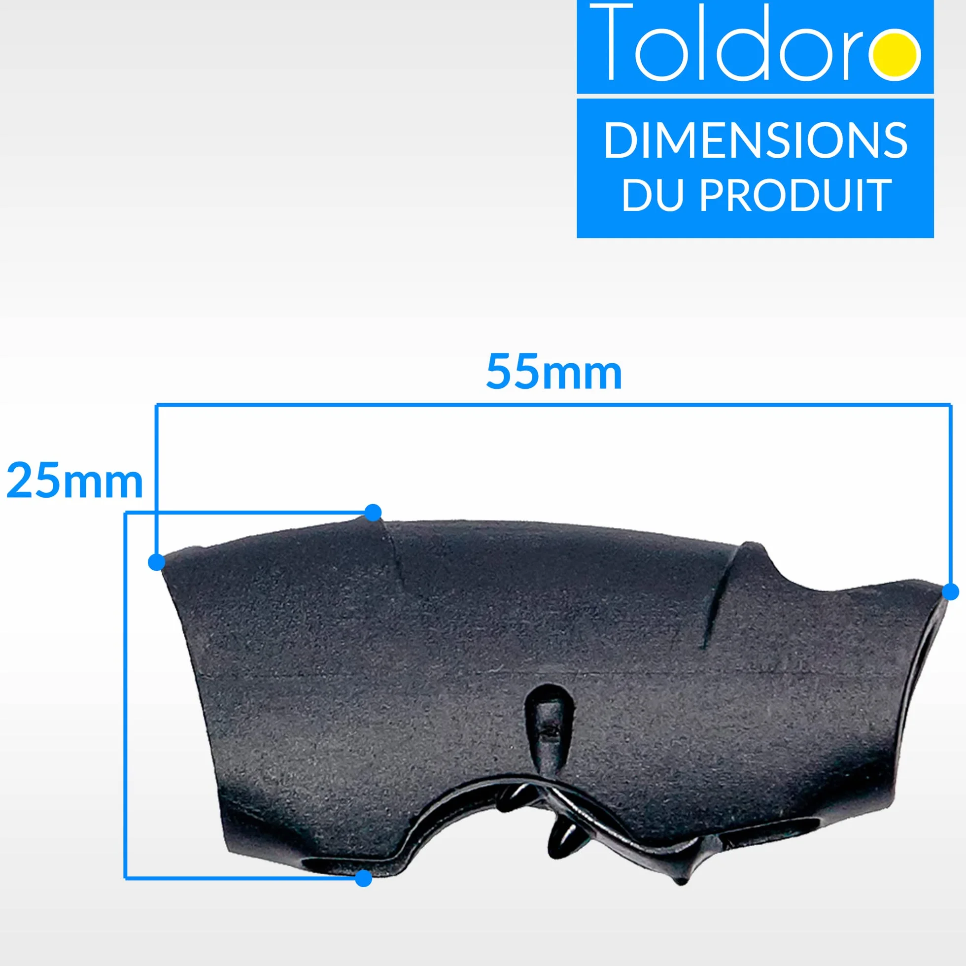 Toldoro Taquet coinceur Super Sharky 4 pièces de 8mm, Accessoires de Fixation de Corde pour voiliers et voiles d'ombrage