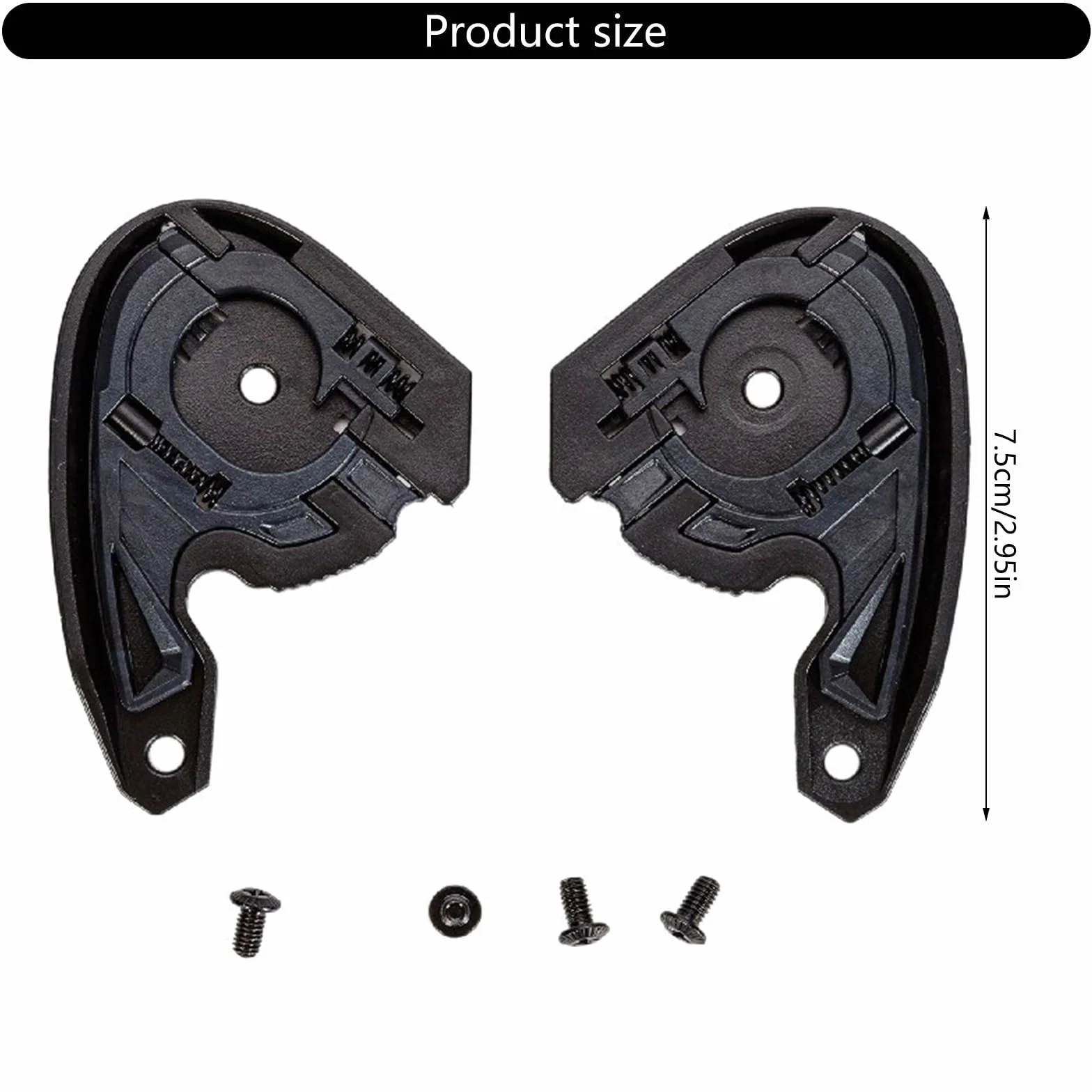 Lot de 2 adaptateurs de fixation de base pour casques de moto HJC C10 Comfort&Styles
