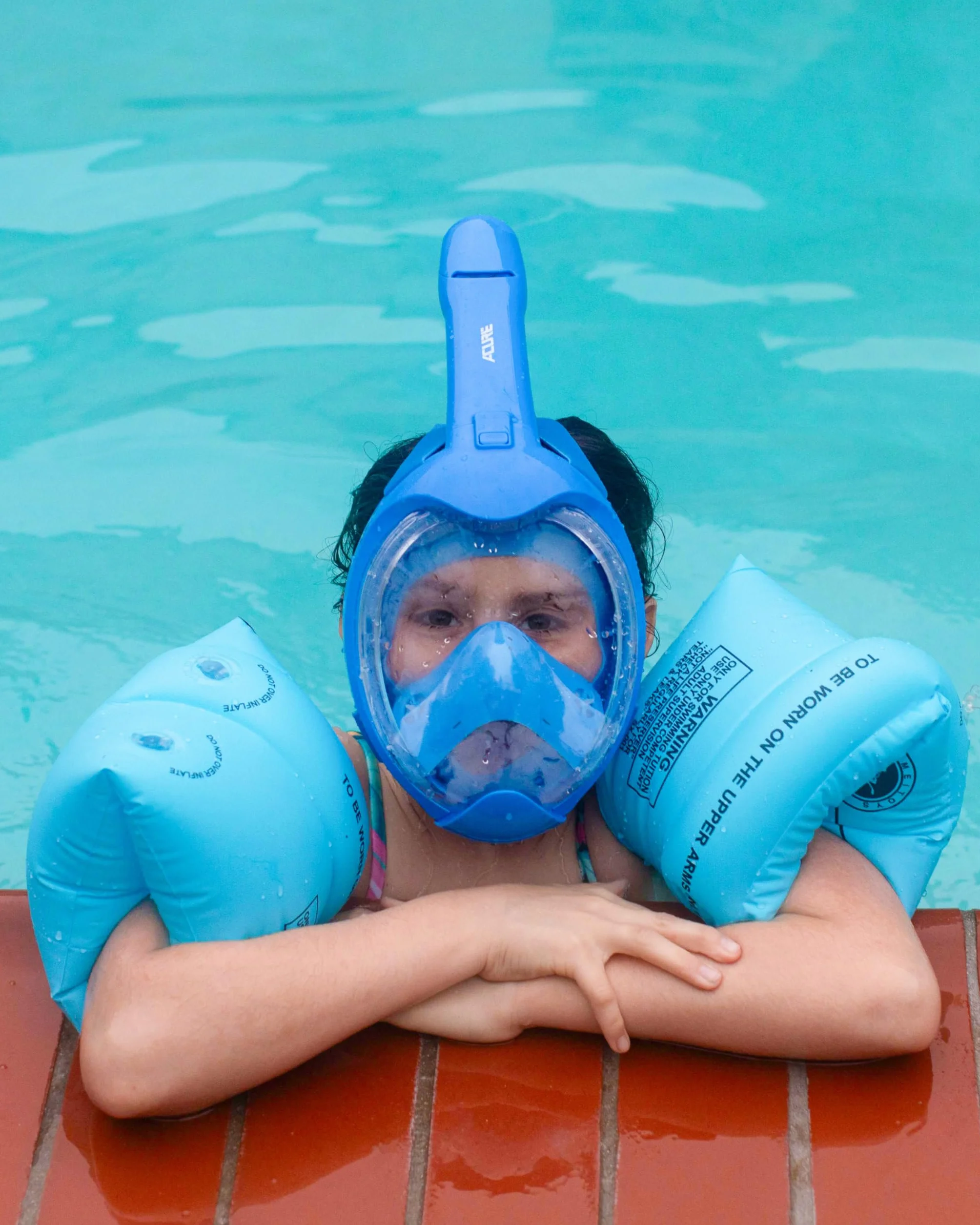 ACURE Masque de Plongée Intégral pour Enfants, SN03 Ensemble de Tuba Anti-Buée & Sec, Masque de Plongée avec Système de Respiration Plus Facile pour Les Débutants en Natation âgés de 3 à 8 Ans