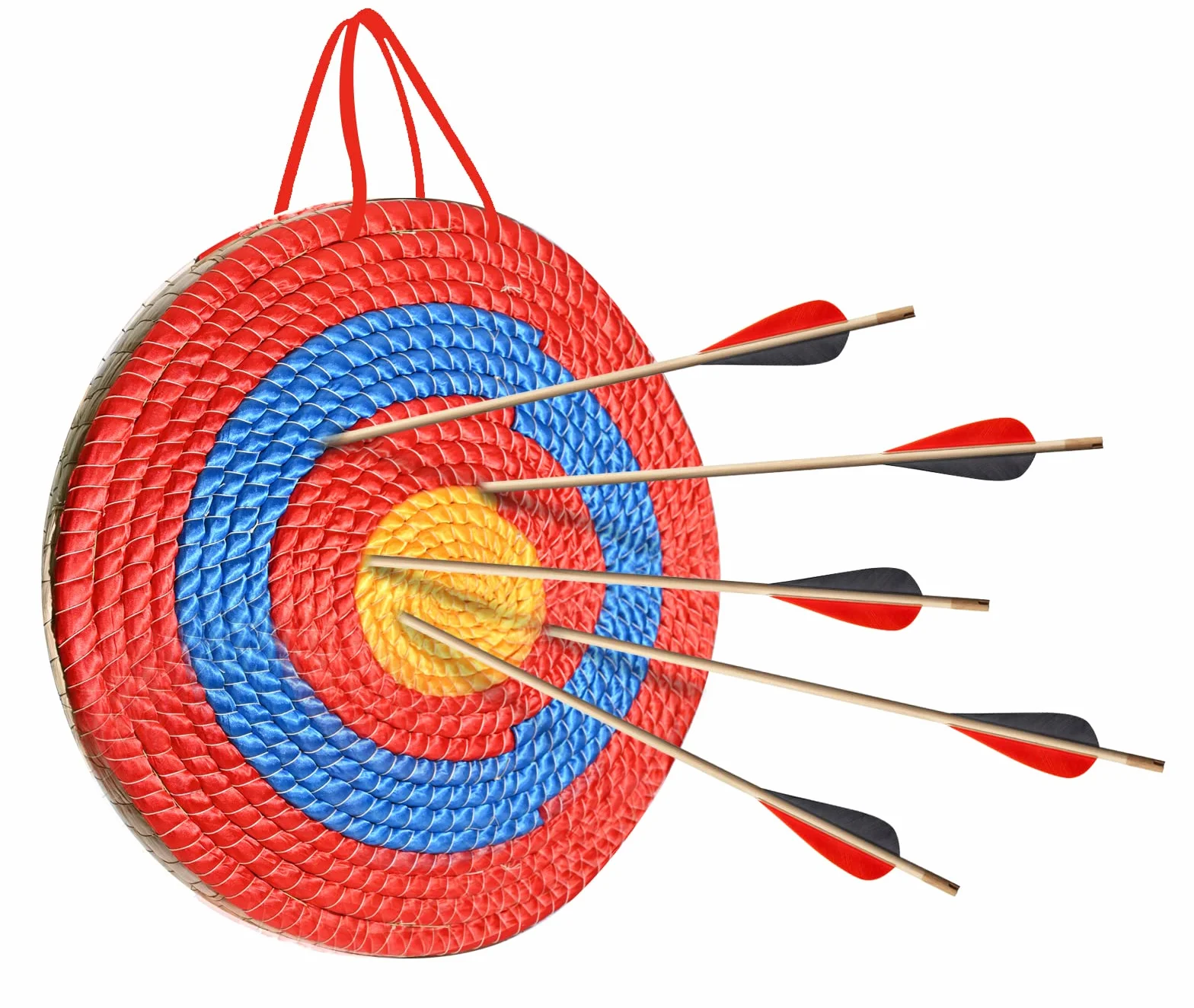 Cible de tir à l'arc et sports d'arme, cible de paille Archery Target pour adulte (diamètre 50 cm, épaisseur 3 couches, 6 cm)