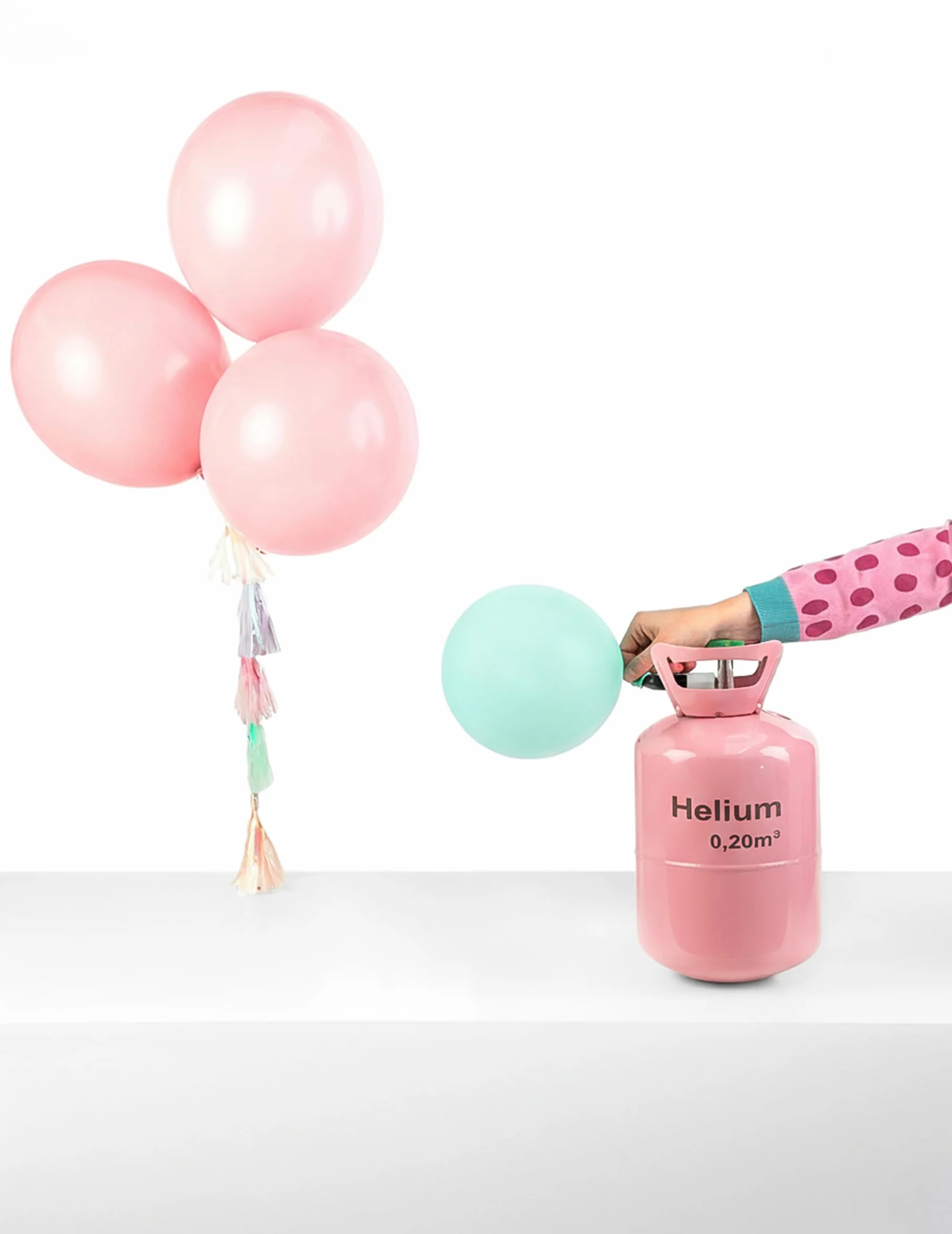 Bouteille d'hélium pour jusqu'à 30 ballons - Vert - Taille Unique
