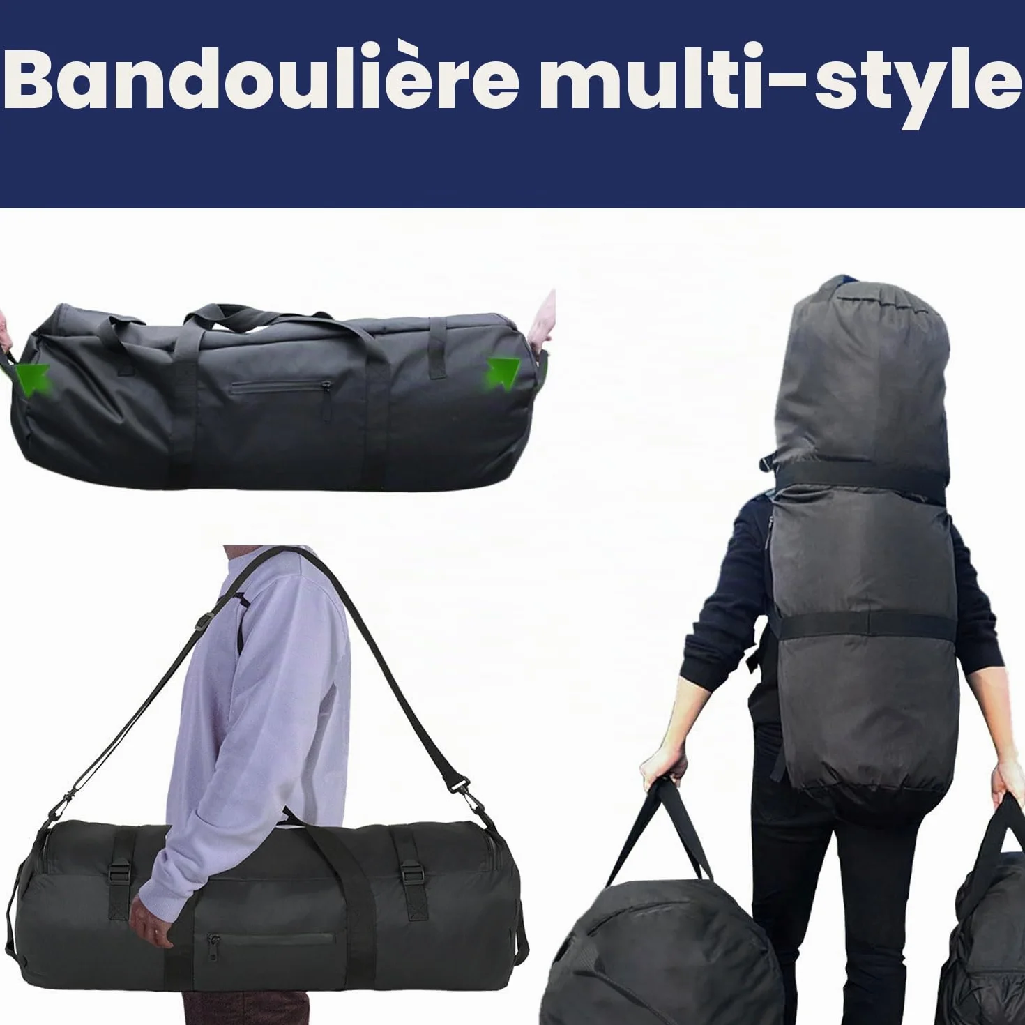 Arxus Sac de Sport 30L 50L 90L Grand Sac de Voyage avec Bandoulière
