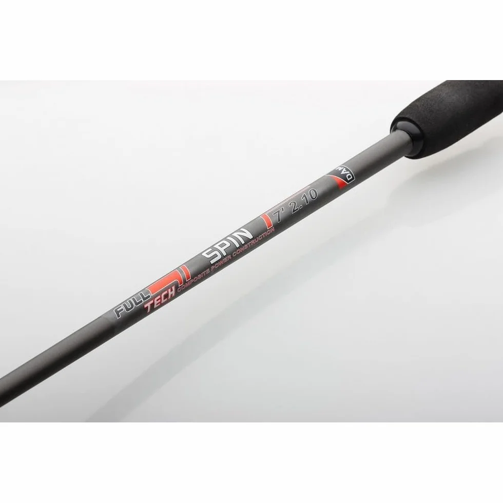 DAM Full Tech Spinning Combo, Freshwater Angler Fishing Rod & Reel Pike Perch Zander & More, Strong Leightweight & Versatile, Black & Grey, 1.80m - 2.7m Moderate Fast Rod, 2000-4000 Size Reel