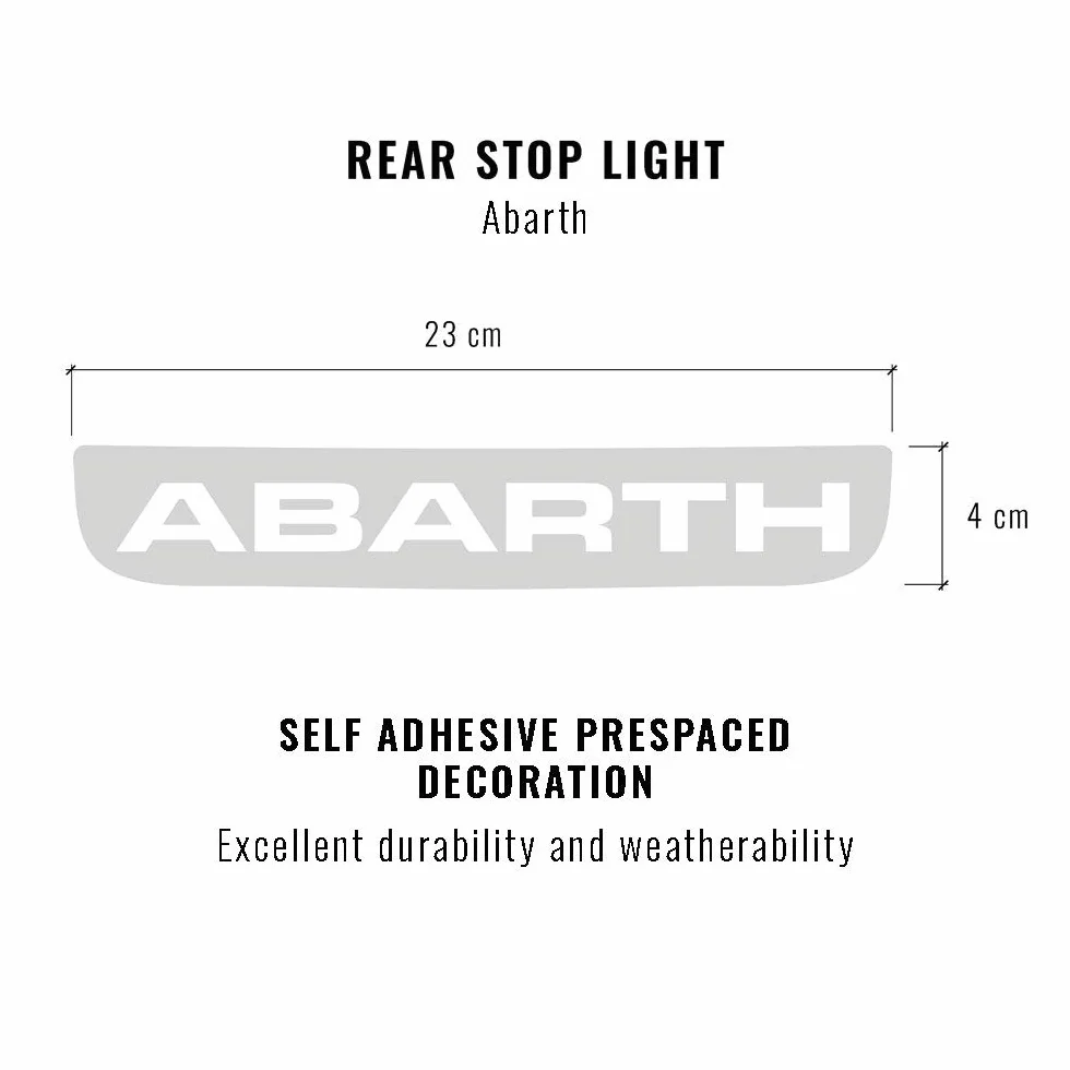 Autocollant pour voiture Stop Light Abarth