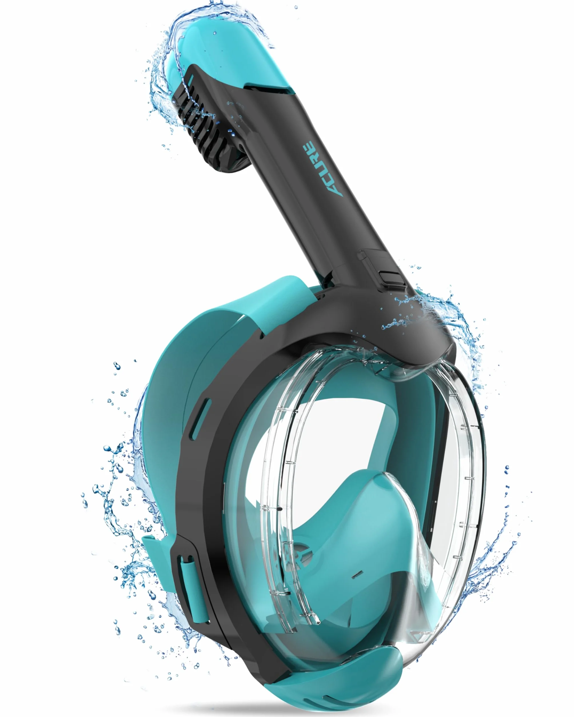 ACURE Masque de Plongée Intégral pour Enfants, SN03 Ensemble de Tuba Anti-Buée & Sec, Masque de Plongée avec Système de Respiration Plus Facile pour Les Débutants en Natation âgés de 3 à 8 Ans