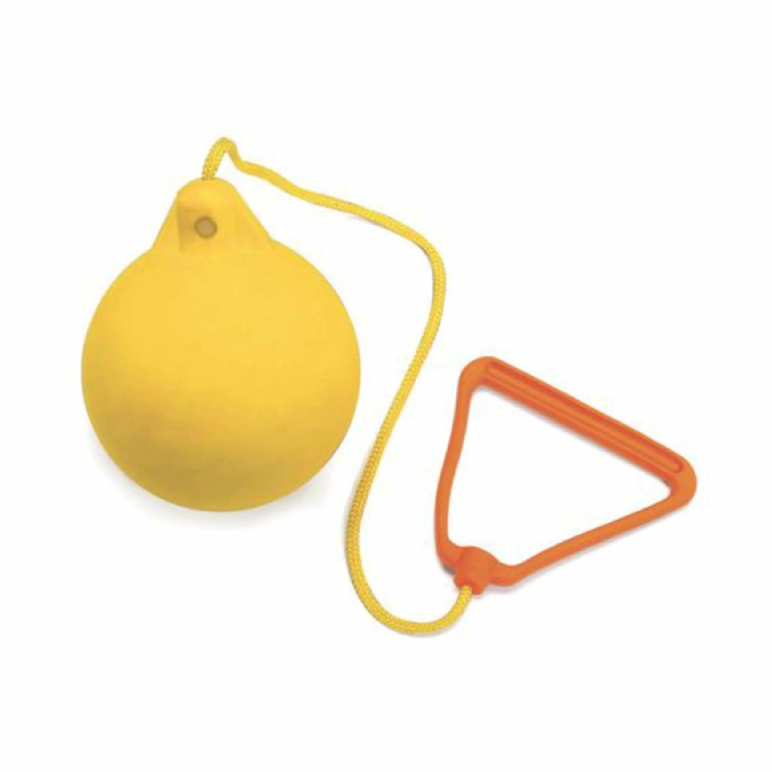 DSTOCK60 - Marteau d'athlétisme à Lancer - 350g - Jaune - Souple, conçu pour l'initiation - Caoutchouc