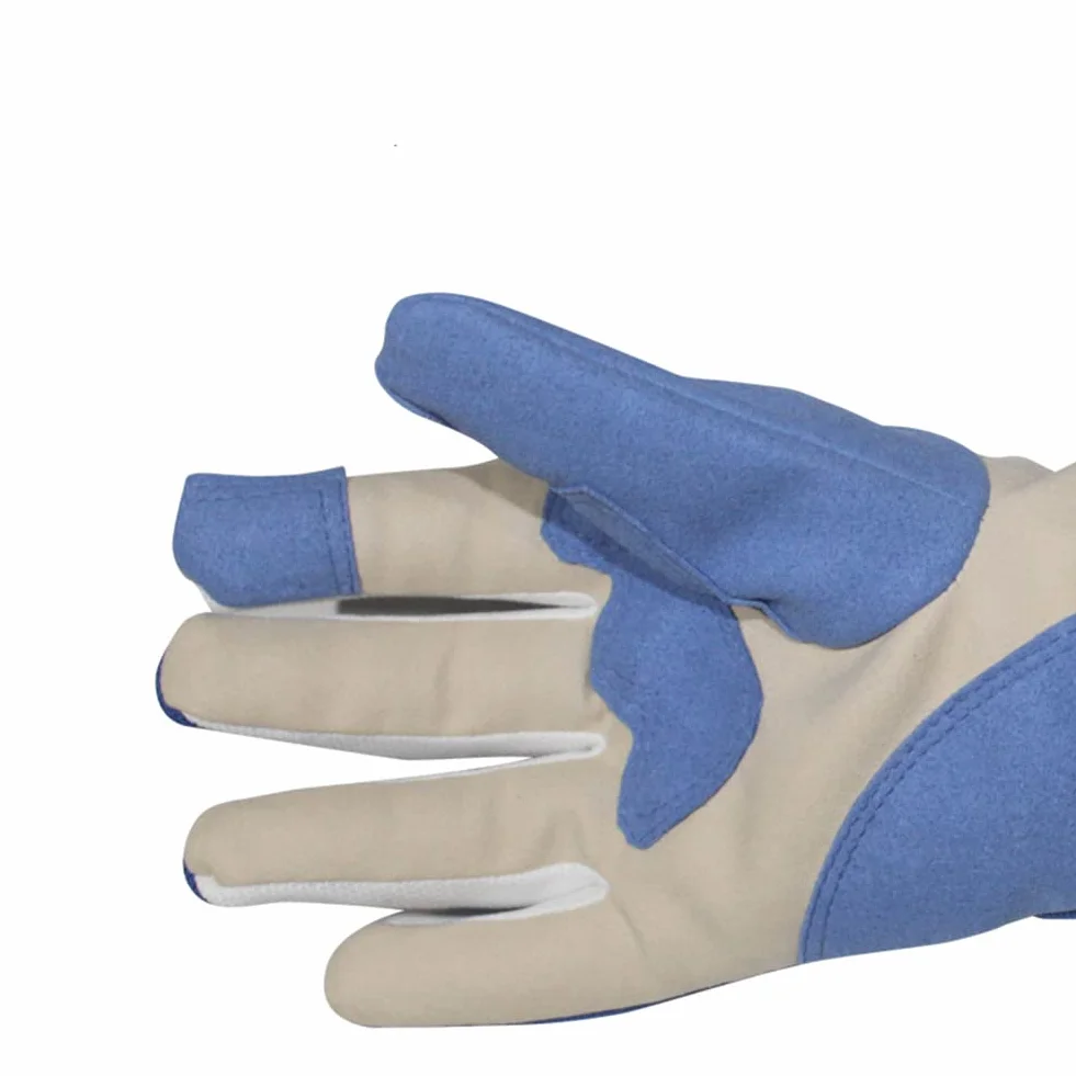 Gants d'escrime - Manches en tissu métallique - Gants de match de sabre - Gants d'entrainement et de compétition pour adultes et enfants - Équipement conducteur de sabre (XXS-XXL)