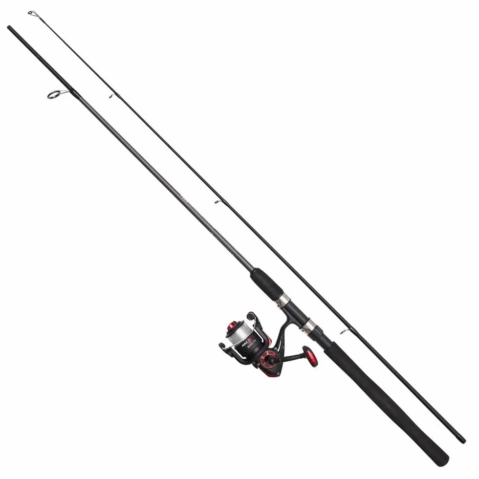 DAM Full Tech Spinning Combo, Freshwater Angler Fishing Rod & Reel Pike Perch Zander & More, Strong Leightweight & Versatile, Black & Grey, 1.80m - 2.7m Moderate Fast Rod, 2000-4000 Size Reel