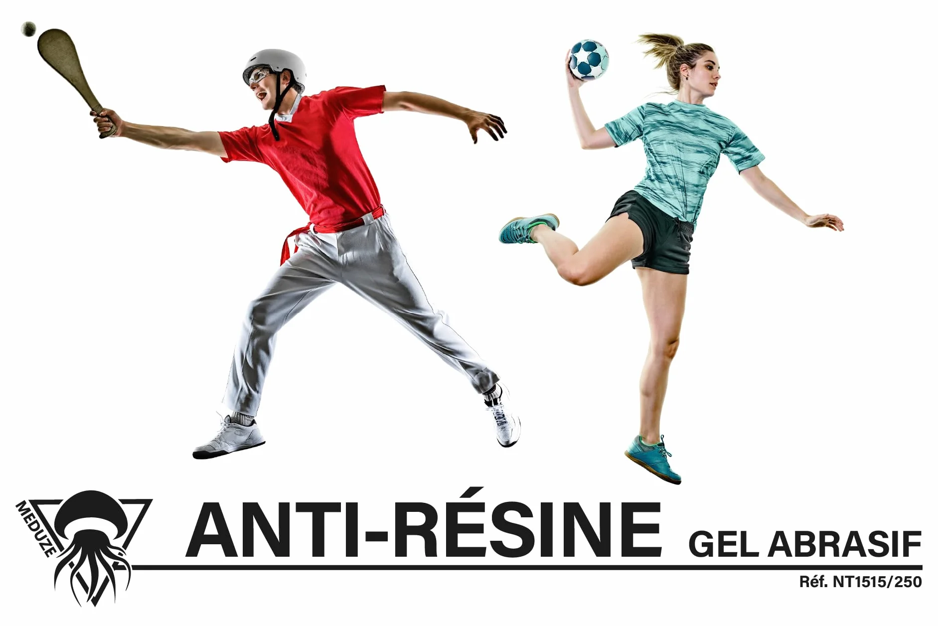 Méduze Gel Anti-résine 250mL Lavage des Mains sans solvant Usage Sportif