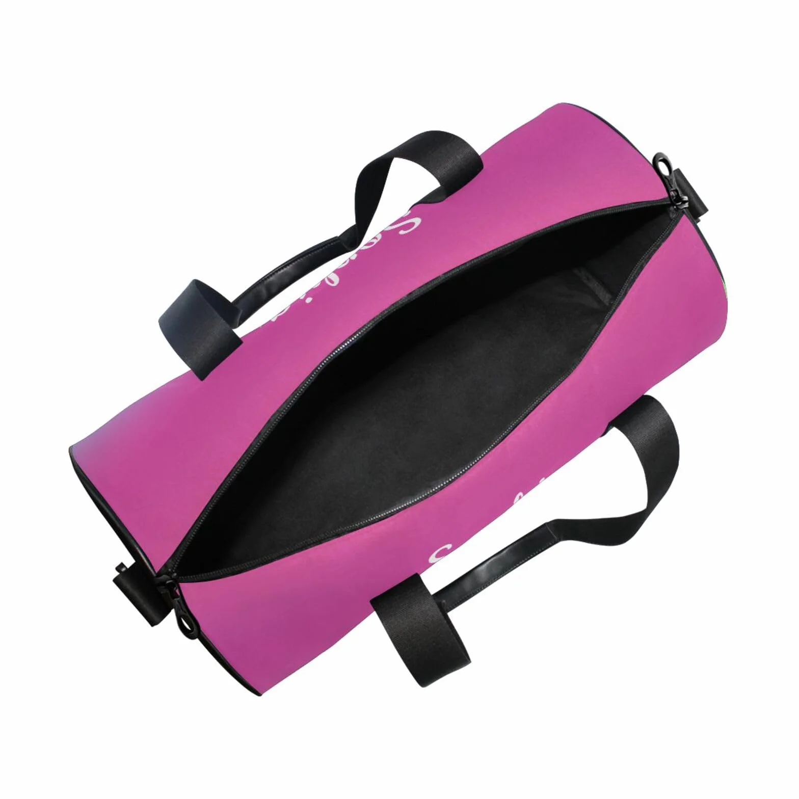 Sac de sport personnalisé pour filles avec motif dégradé corail - Nom personnalisé - Sac de gym pour enfants - Sacs de danse - Équipement de gymnastique - Rangement - Cadeaux de gymnastique pour