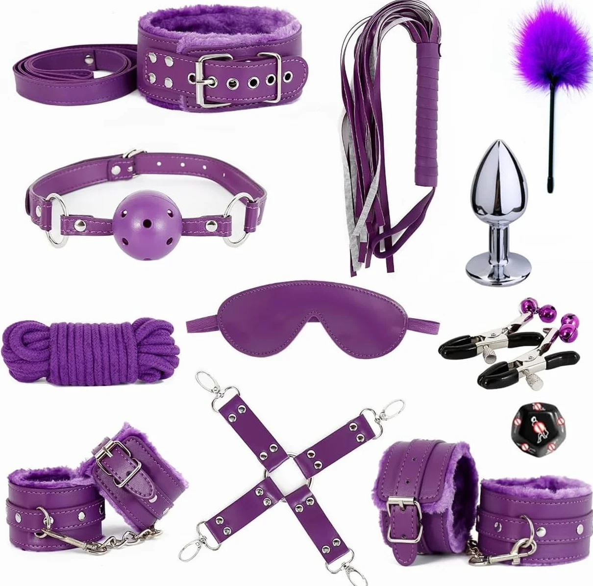 Ensemble de 12 pièces en Cuir Peluche Accessoires d'entraînement Sportif pour Gants de Fixation Mains et Pieds Confortables pour l'entraînement Sportif Cheville - H