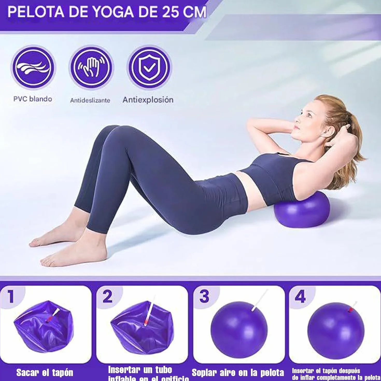 Kit de Pilates Essentiel pour Entraînement à Domicile – Équipement de Fitness Portable avec Cercle Pilates, Bandes de Résistance Longues, Balle Souple et Chaussettes Antidérapantes