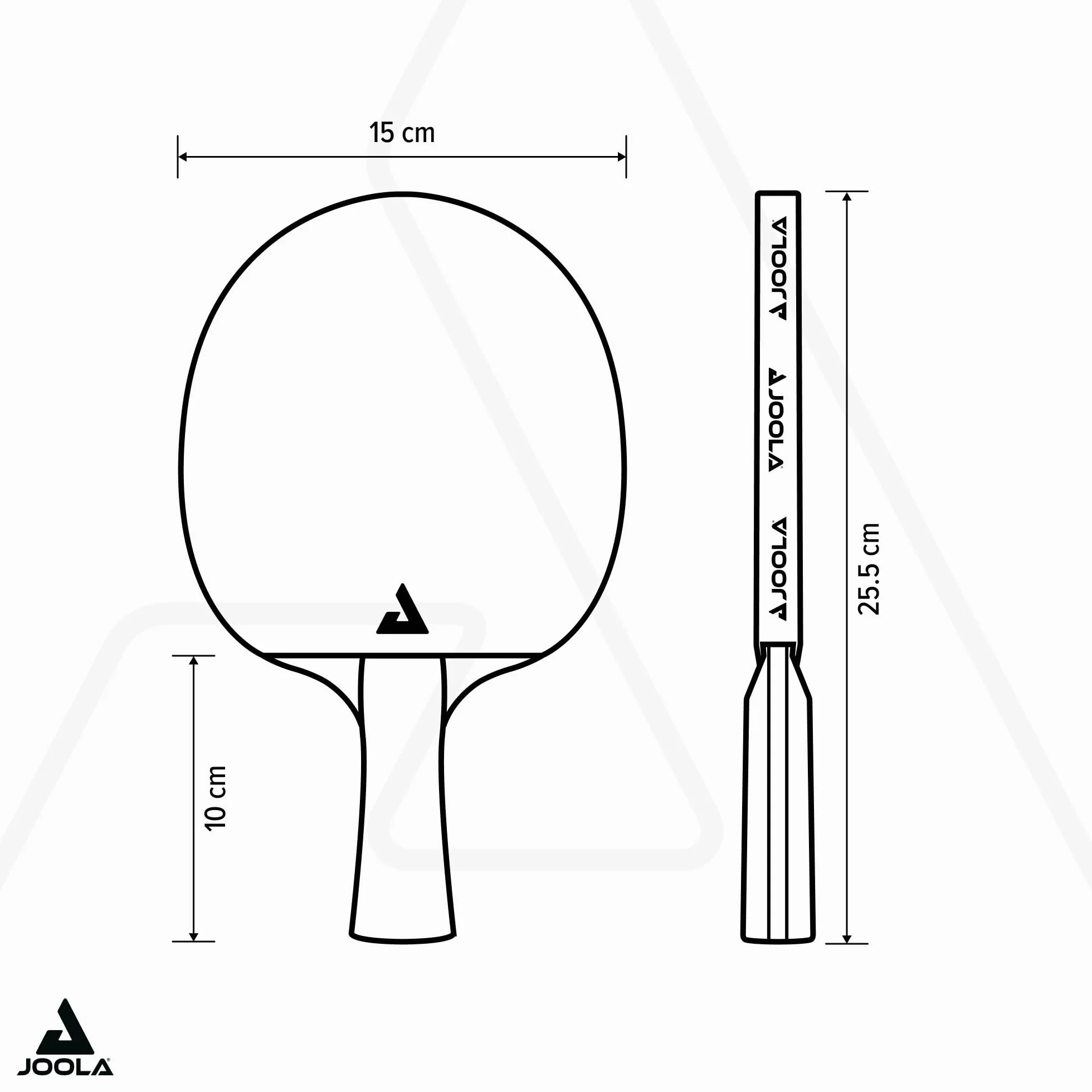 JOOLA CARBON PRO Raquette de tennis de table compétition ITTF