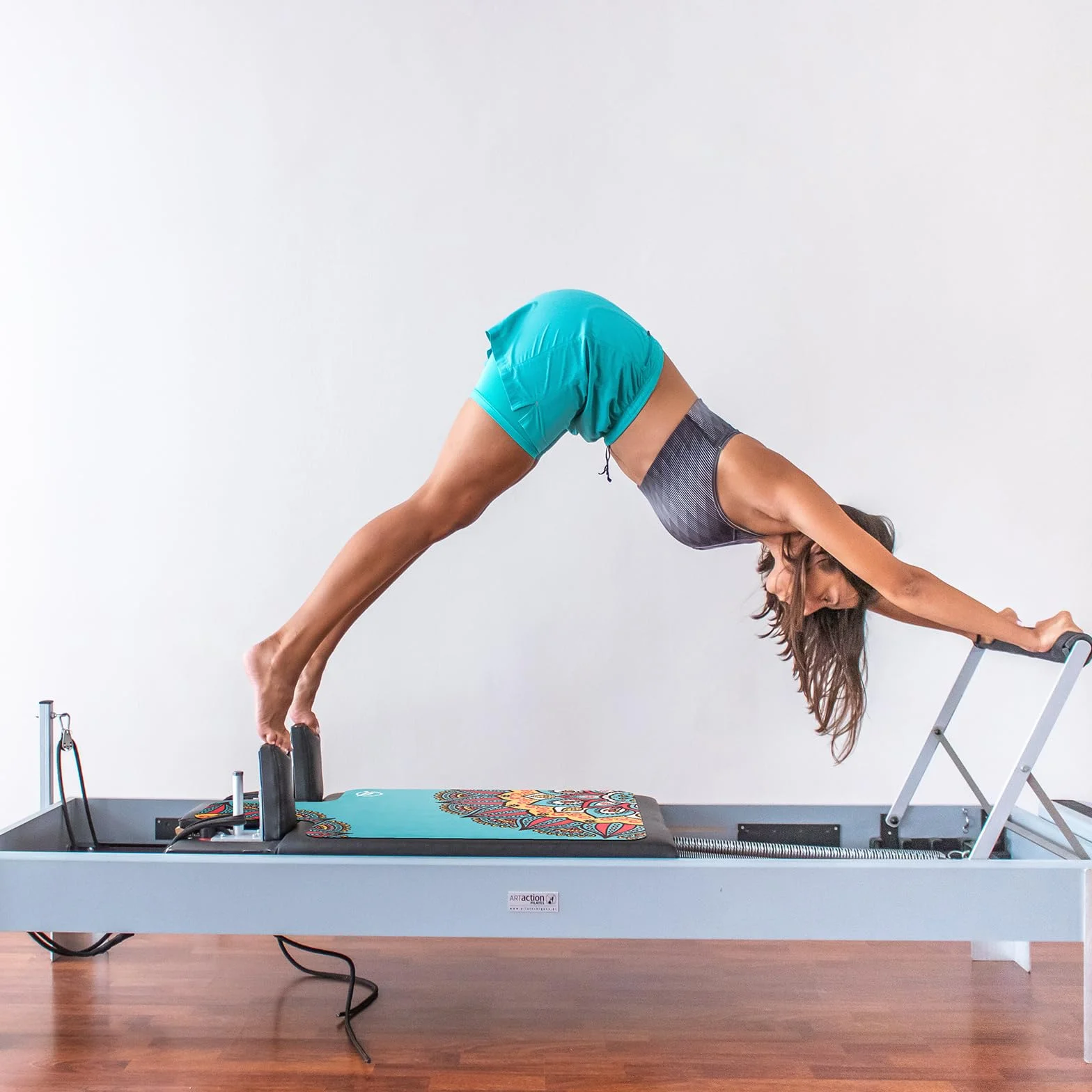Tapis de Réforme Pilates Antidérapant 96 x 56 cm Housse pour Machine d'exercice