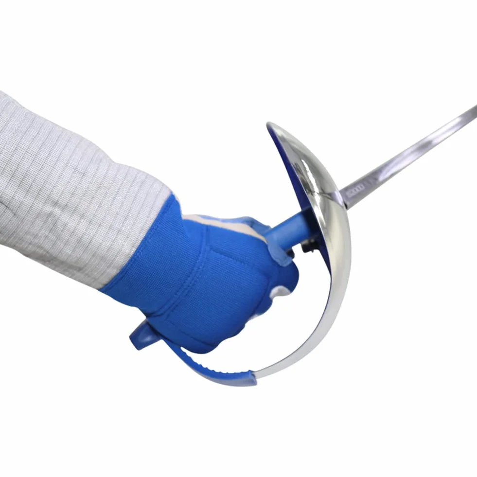 Gants d'escrime - Manches en tissu métallique - Gants de match de sabre - Gants d'entrainement et de compétition pour adultes et enfants - Équipement conducteur de sabre (XXS-XXL)