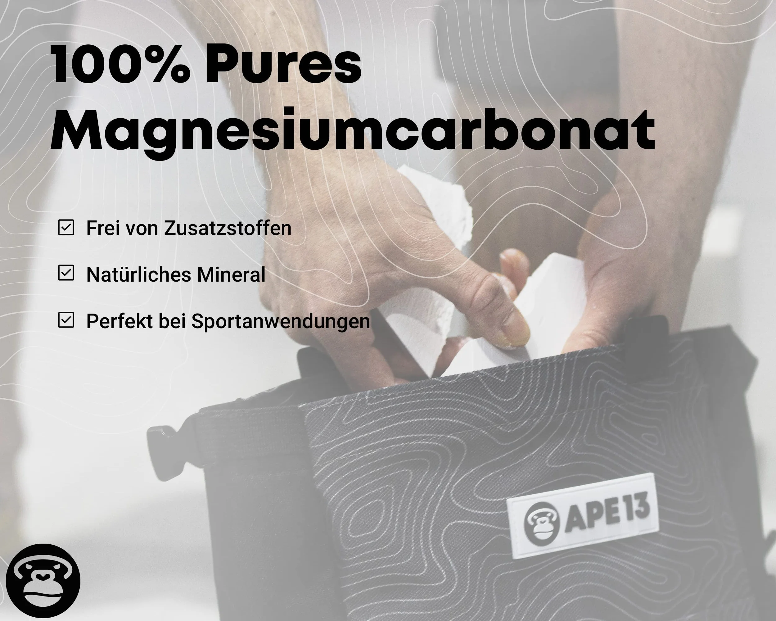 Bloc de magnésie 8 x 56 g pour escalade, boulder, gymnastique, haltérophilie