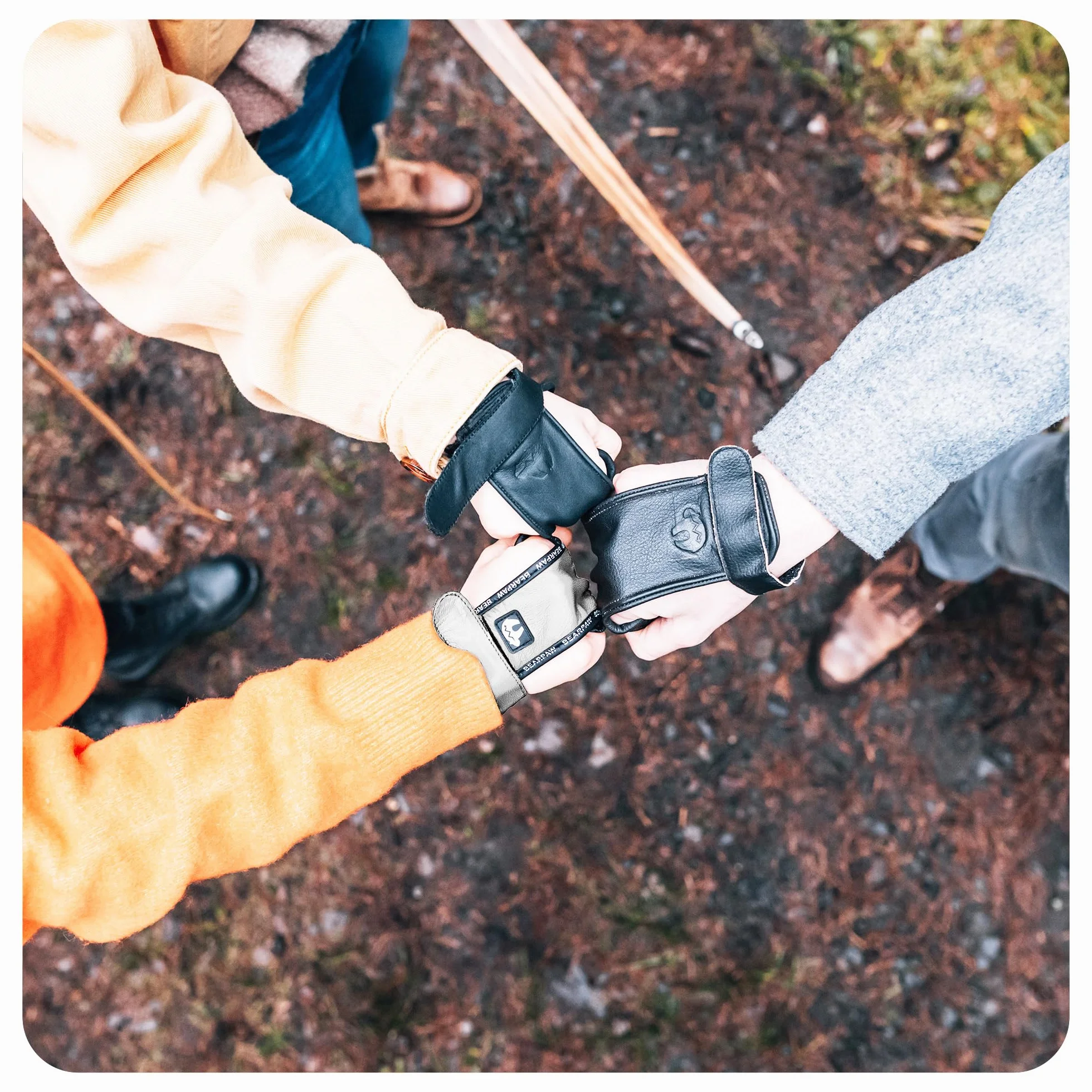 BEARPAW PRODUCTS Gant de tir Dynamic en cuir confort évacuation précise Protection des doigts pour arc long courbe Entraînement traditionnel