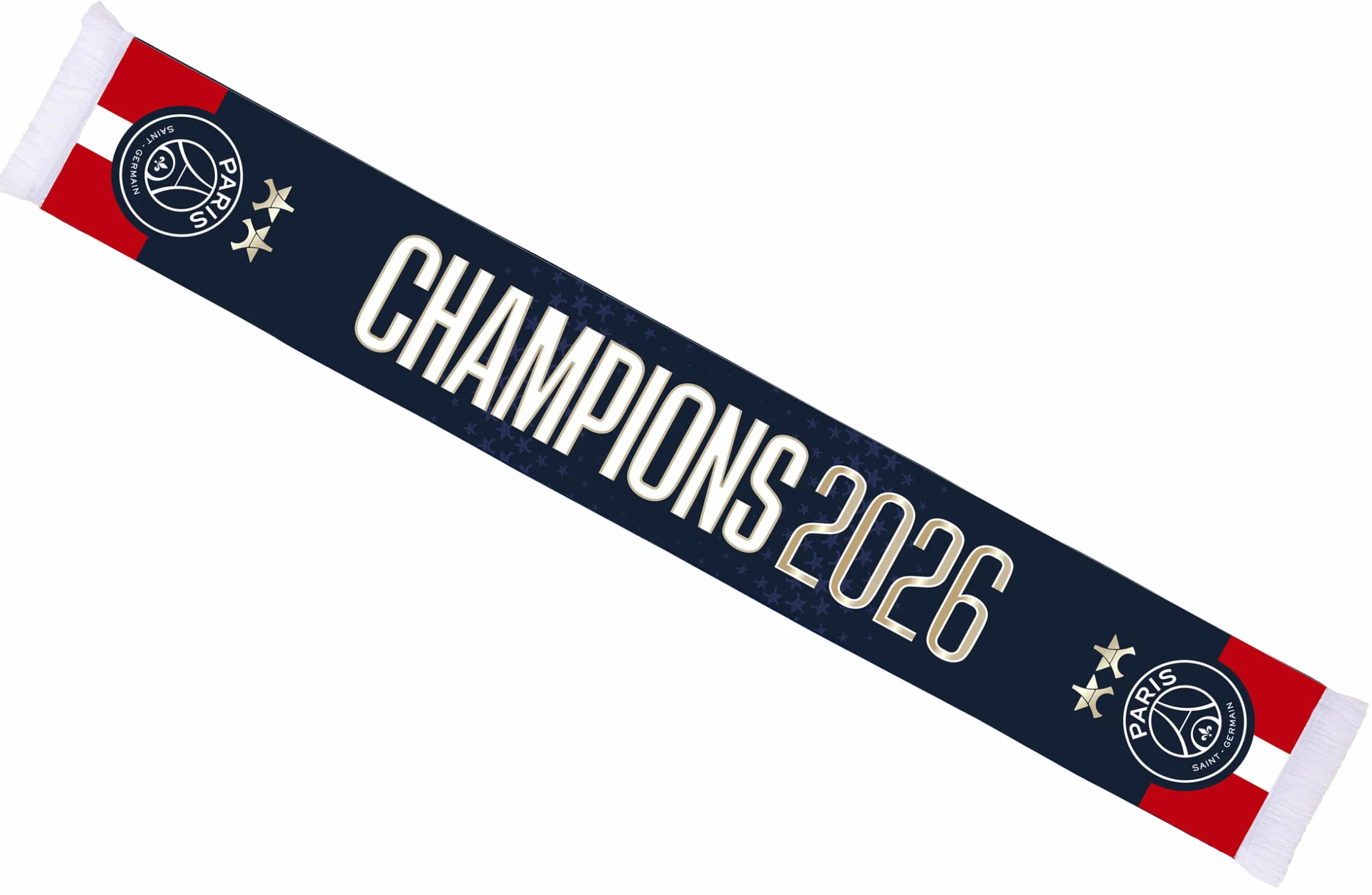 PSG PARIS SAINT GERMAIN Echarpe Champions 2026-2 étoiles Collection officielle