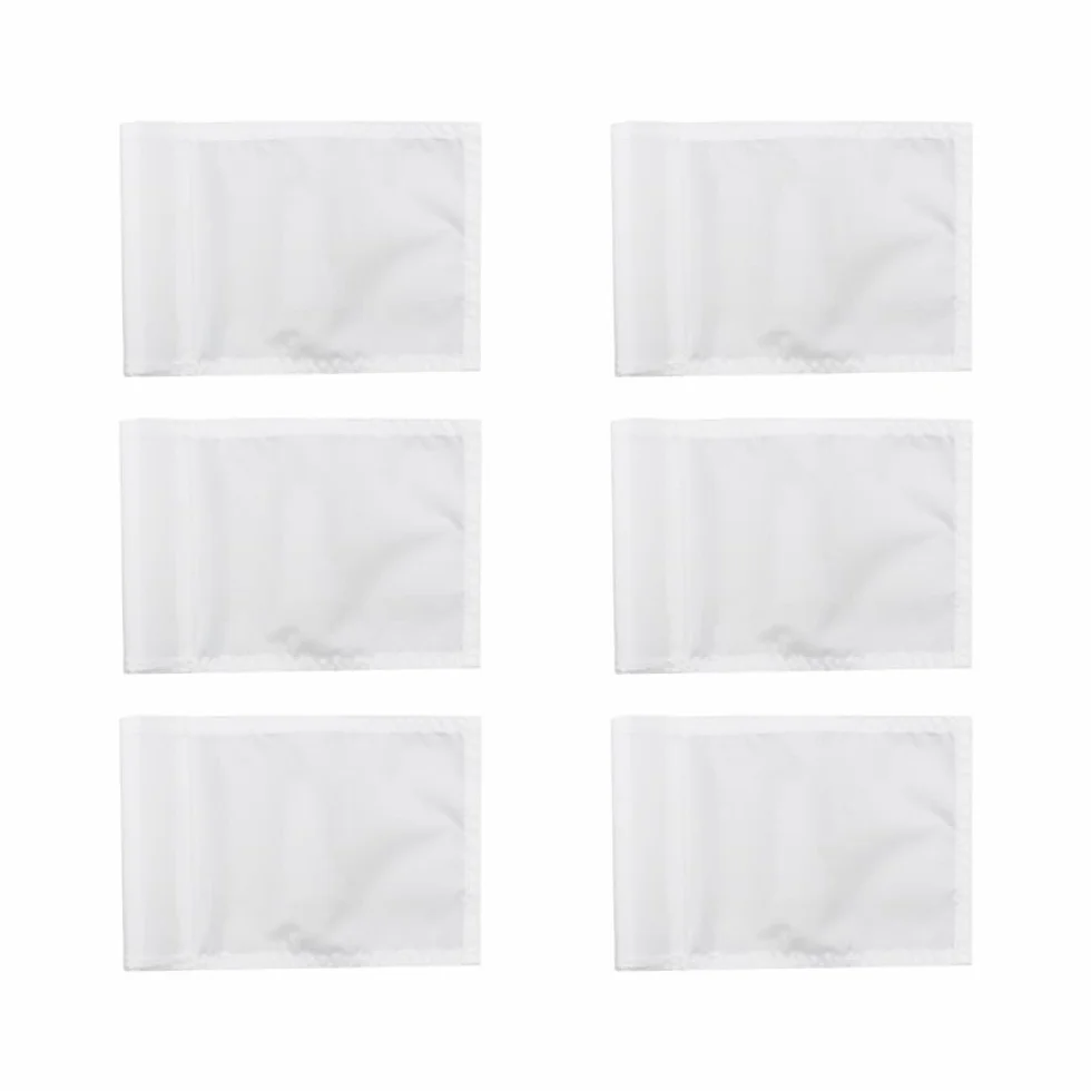 Lot de 6 drapeaux de golf, drapeaux de golf imperméables en nylon 400D pour pratique de golf en intérieur et en extérieur