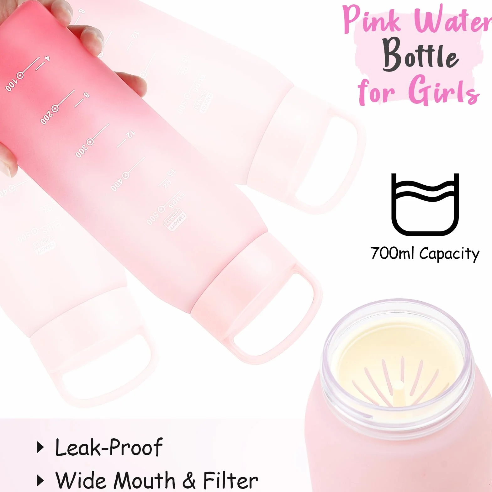 Toyssa Sac de Sport pour Fille 5-12 Ans Boîte à Musique Carnet Secret Bouteille d'Eau Collier Porte-Clés