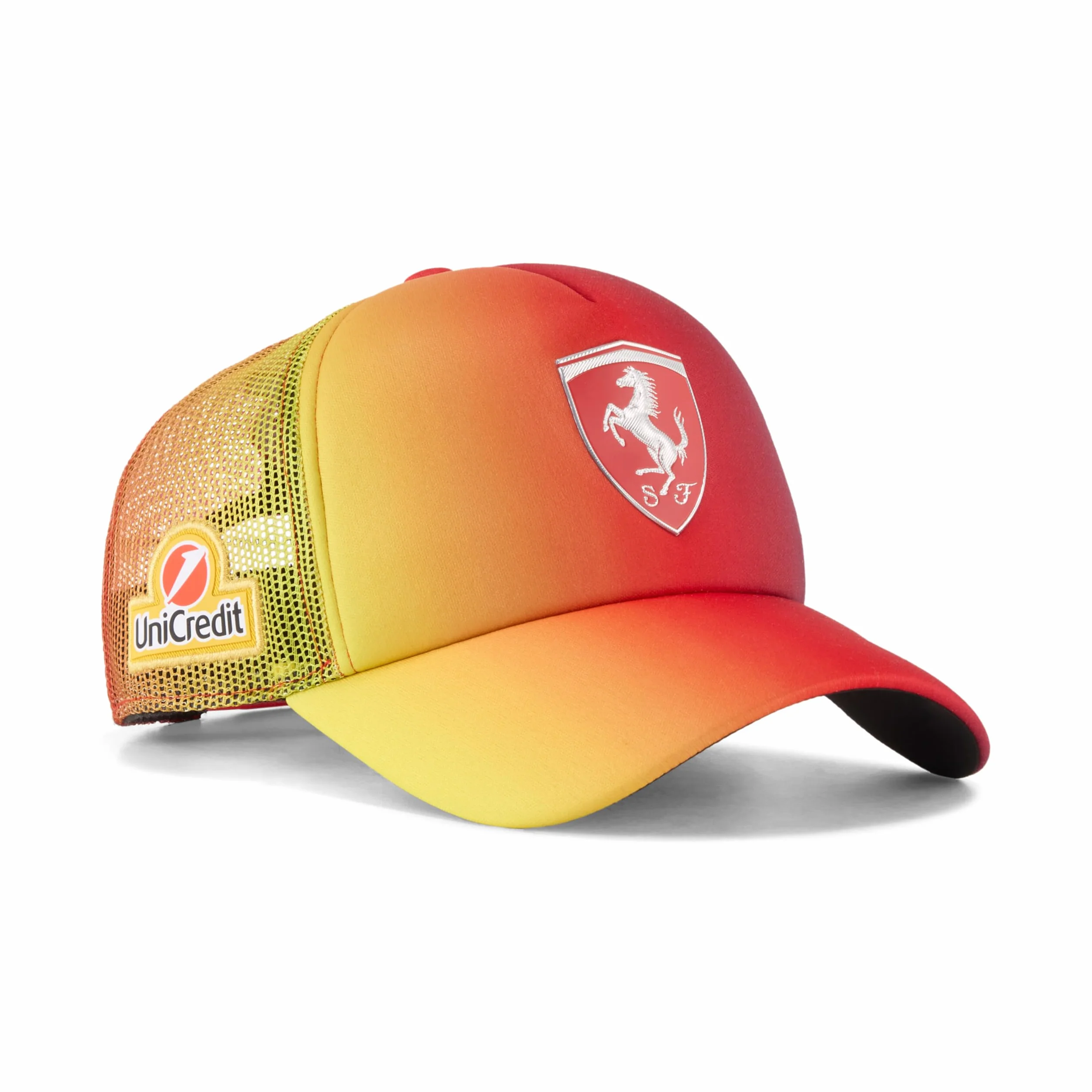PUMA Scuderia Ferrari F1 Casquette Édition Spéciale Lewis Hamilton GP de Grande-Bretagne 2025 Dégradé Rouge Taille Unique