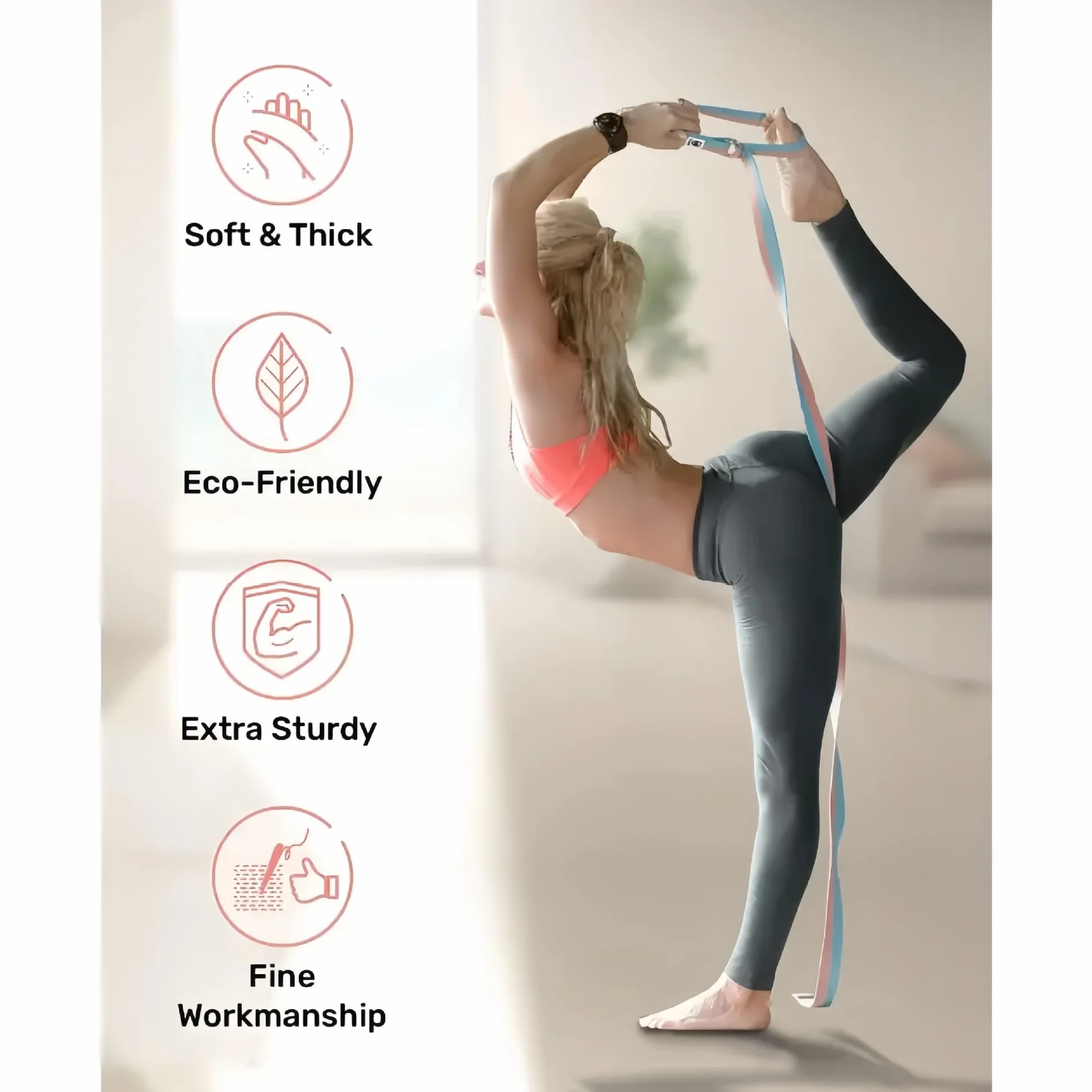 Générique Kit Pilates Maison, Better Pilates Accessoires 13 pcs, Anneau de Yoga 30 cm, Ballon 25 cm, Bandes de Résistance, Accessoires d'Entraînement à Domicile