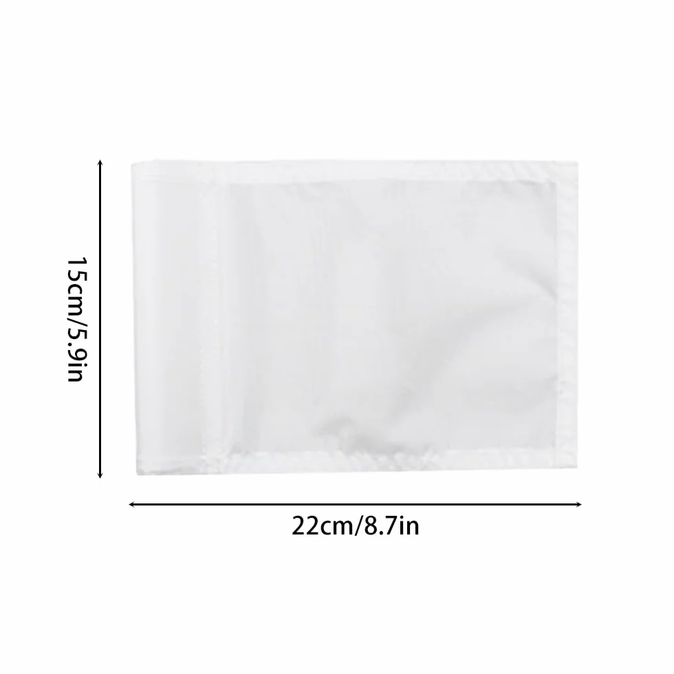 Lot de 6 drapeaux de golf, drapeaux de golf imperméables en nylon 400D pour pratique de golf en intérieur et en extérieur