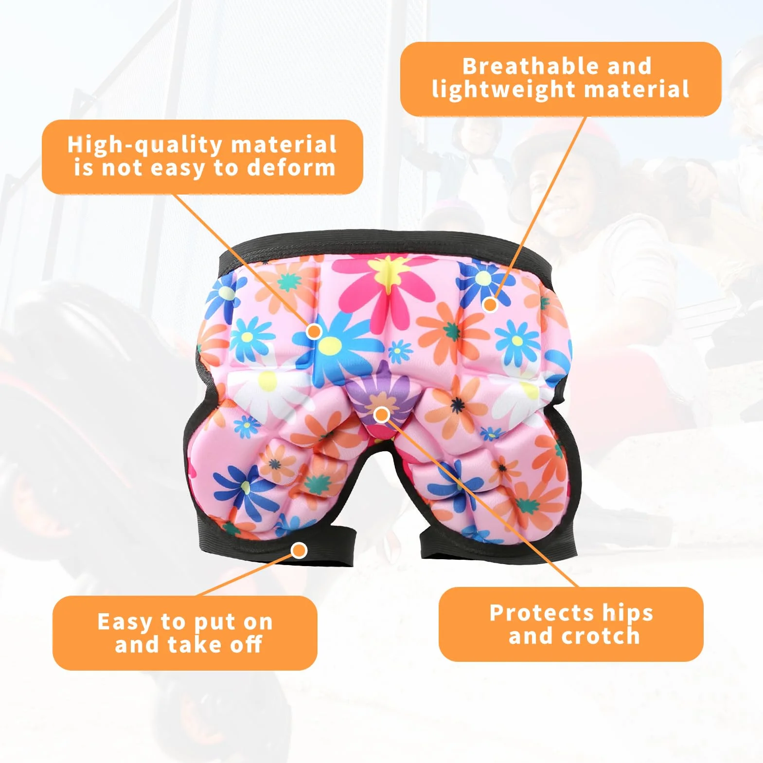 Topyond Protection des Hanches Enfants Ski Patinage Roulettes Snowboard Coussinet Fesses