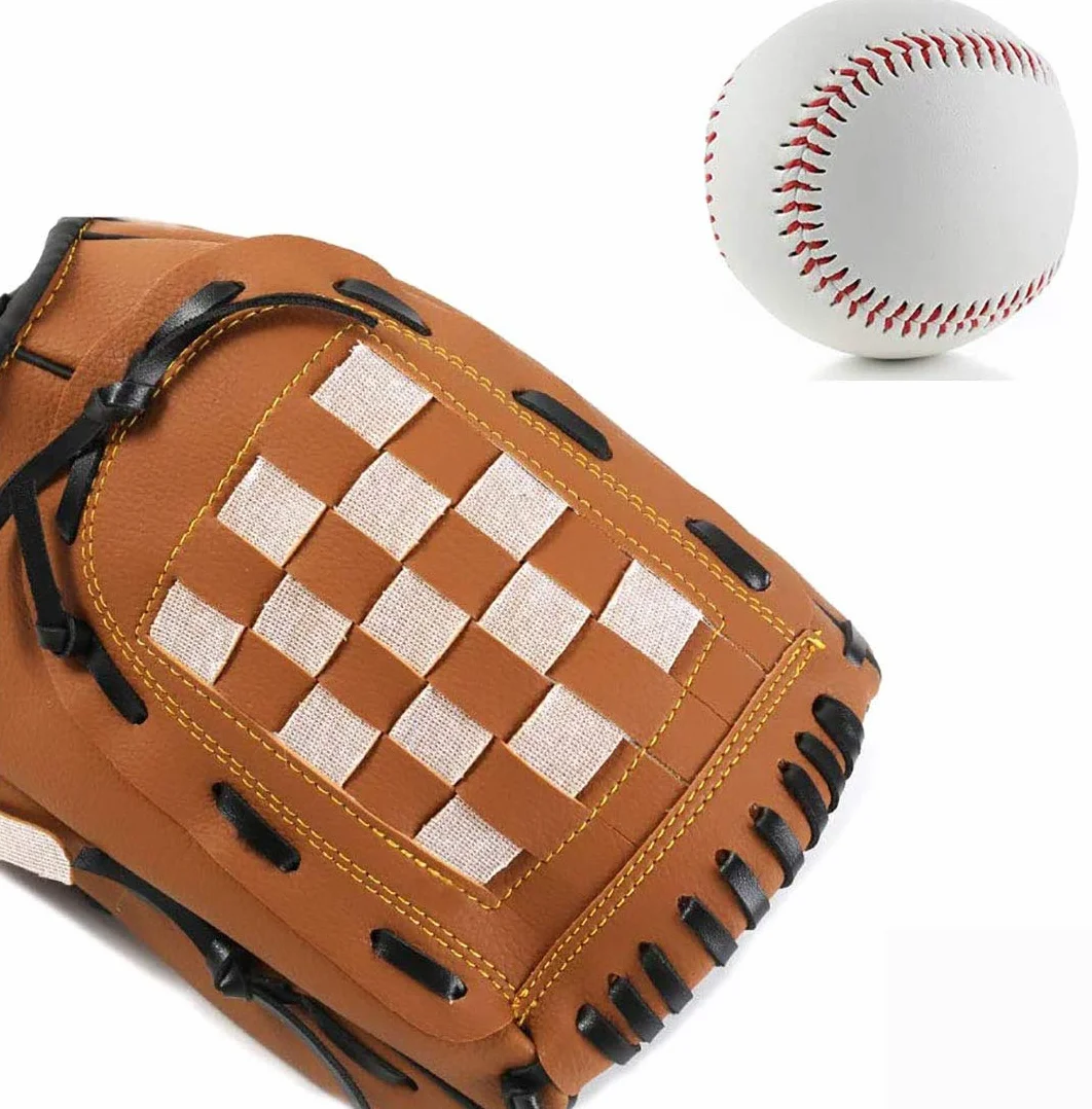 Baseball frappeur de Sport avec Cuir PU de Baseball Réglable et Confortable 12,5 Pouces à Gauche