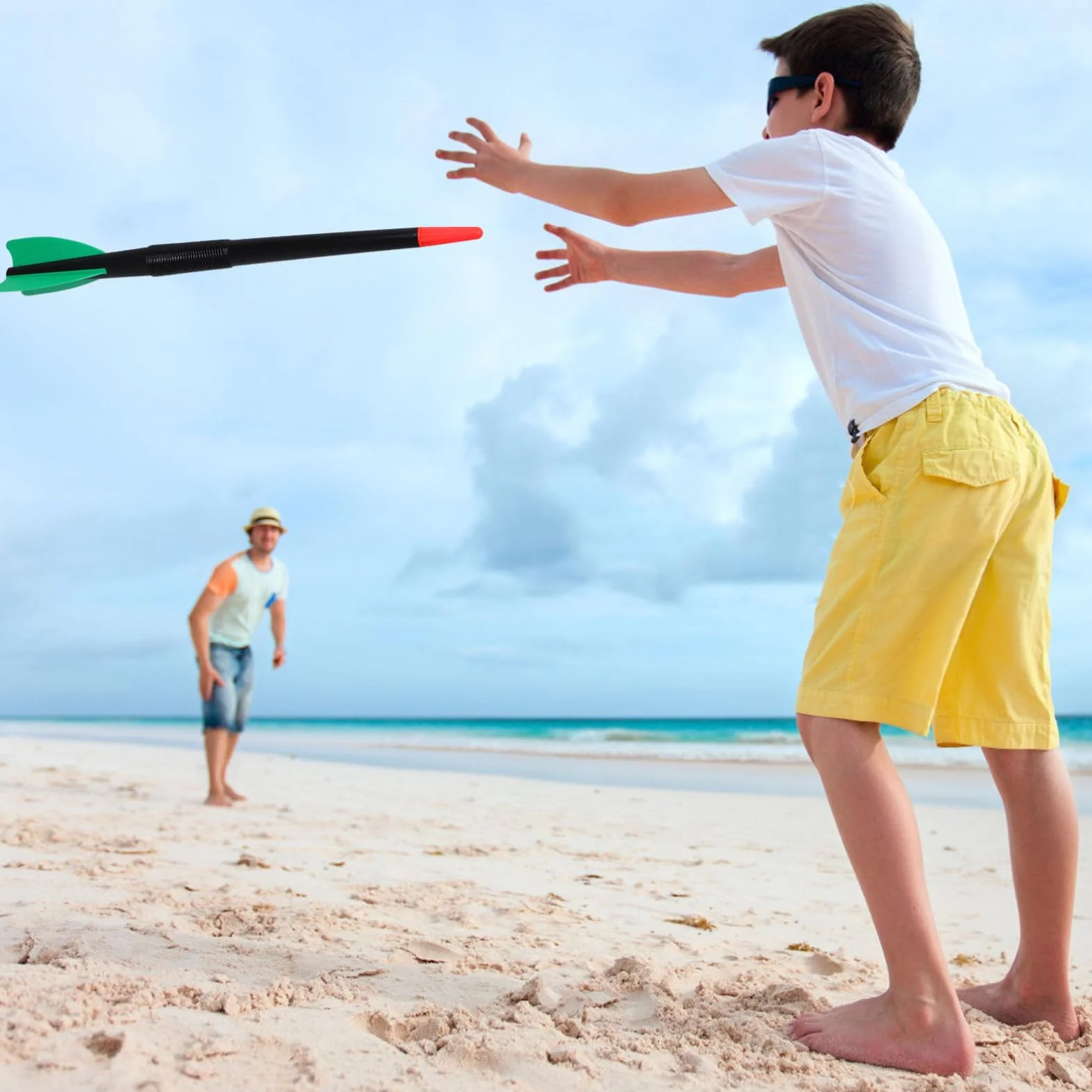 SUPVOX Javelot - 2 Javelots en Plastique Léger De 500 Grammes Équipement D'Entraînement pour Enfants Développement des Compétences Forme Physique Idéal pour La Pratique du Lancer