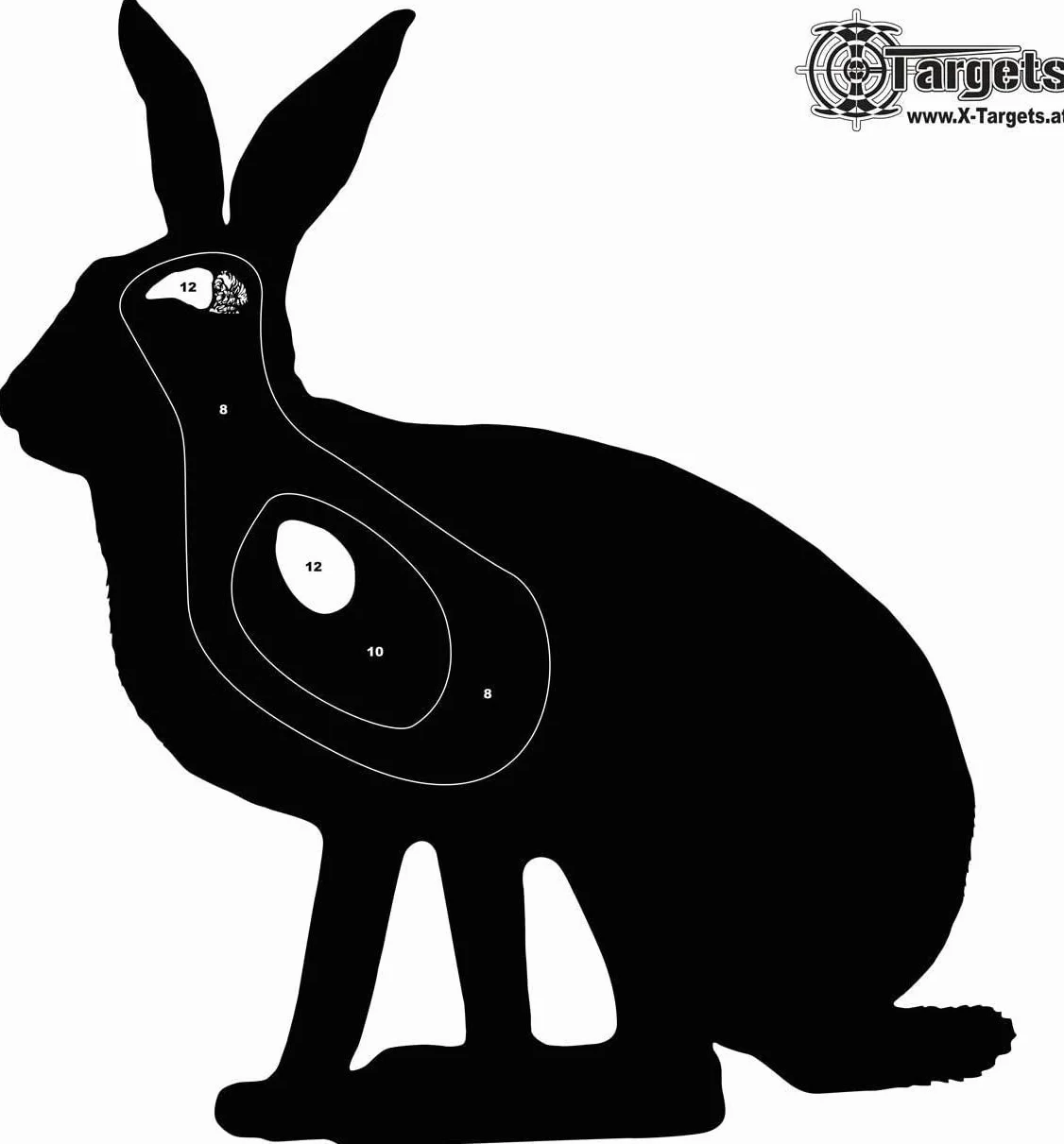 Cibles Grandeur Nature Lapin des Champs / 53 x 50 cm/Papier 120 g/m²