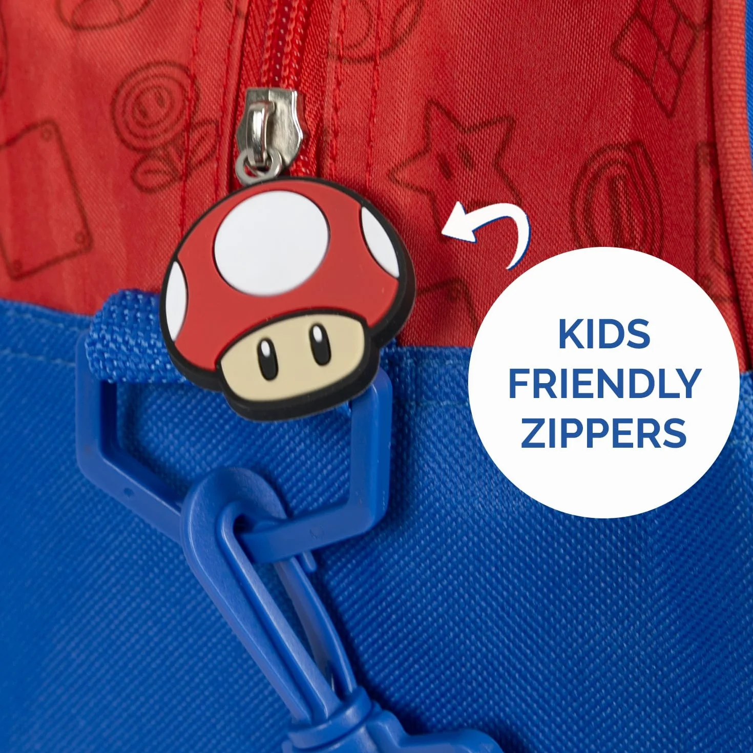 Sac de Sport Mario Enfant Bleu Rouge Sac de Voyage Super Mario Léger Résistant Garcon Ecole Sac à Main Bandoulière Piscine Danse Gym Football Garçon 28x41,5x21 cm