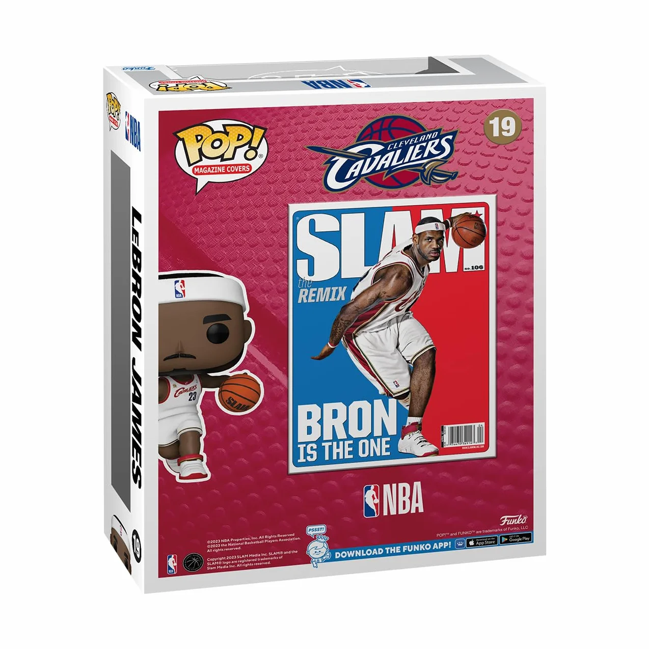 Funko Pop! NBA Cover: Slam – Lebron James - Figurine en Vinyle à Collectionner - Idée de Cadeau - Produits Officiels - Jouets pour Les Enfants et Adultes - Sports Fans