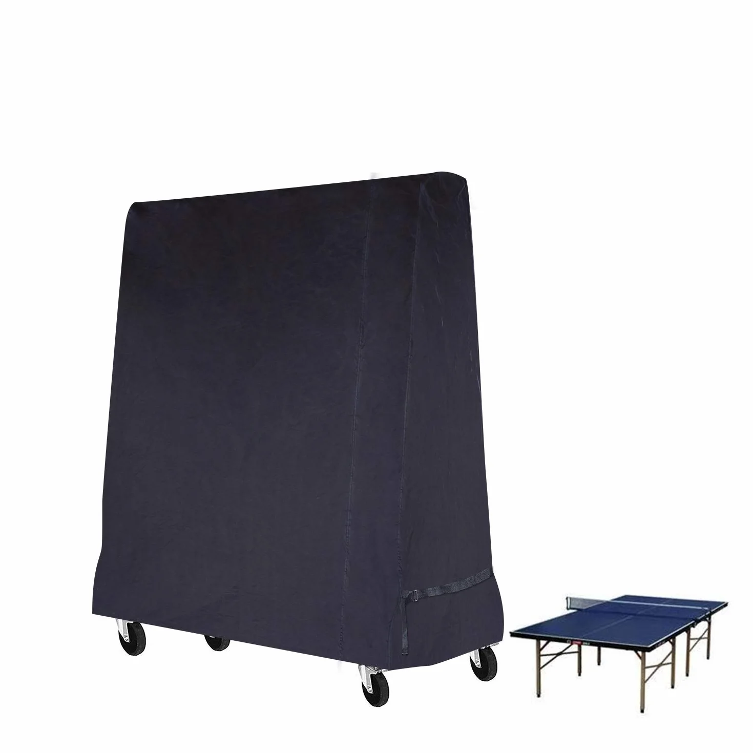 Housse de table de ping-pong imperméable Noir 185 x 70 x 165 cm