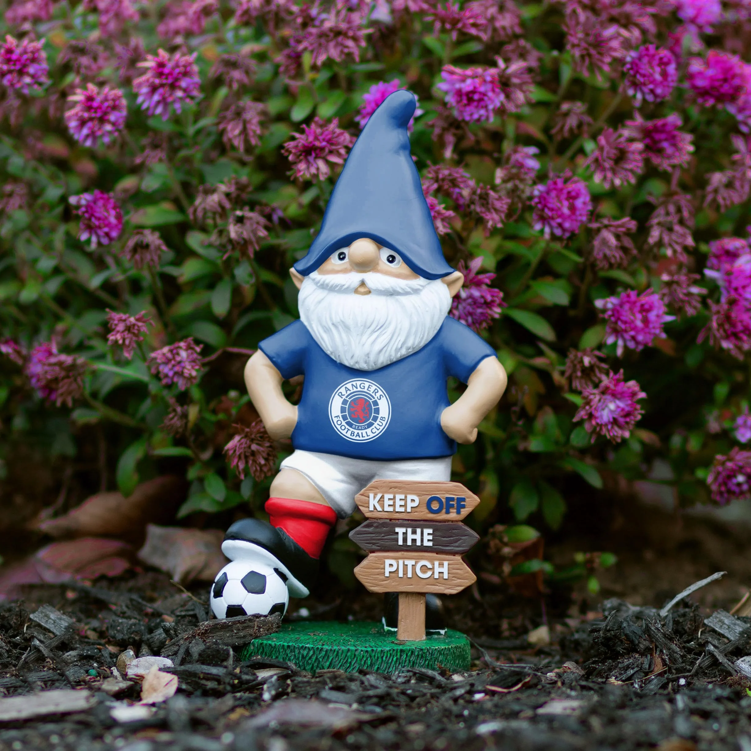 FOCO Nain de Jardin Officiel Rangers FC Keep Off The Pitch