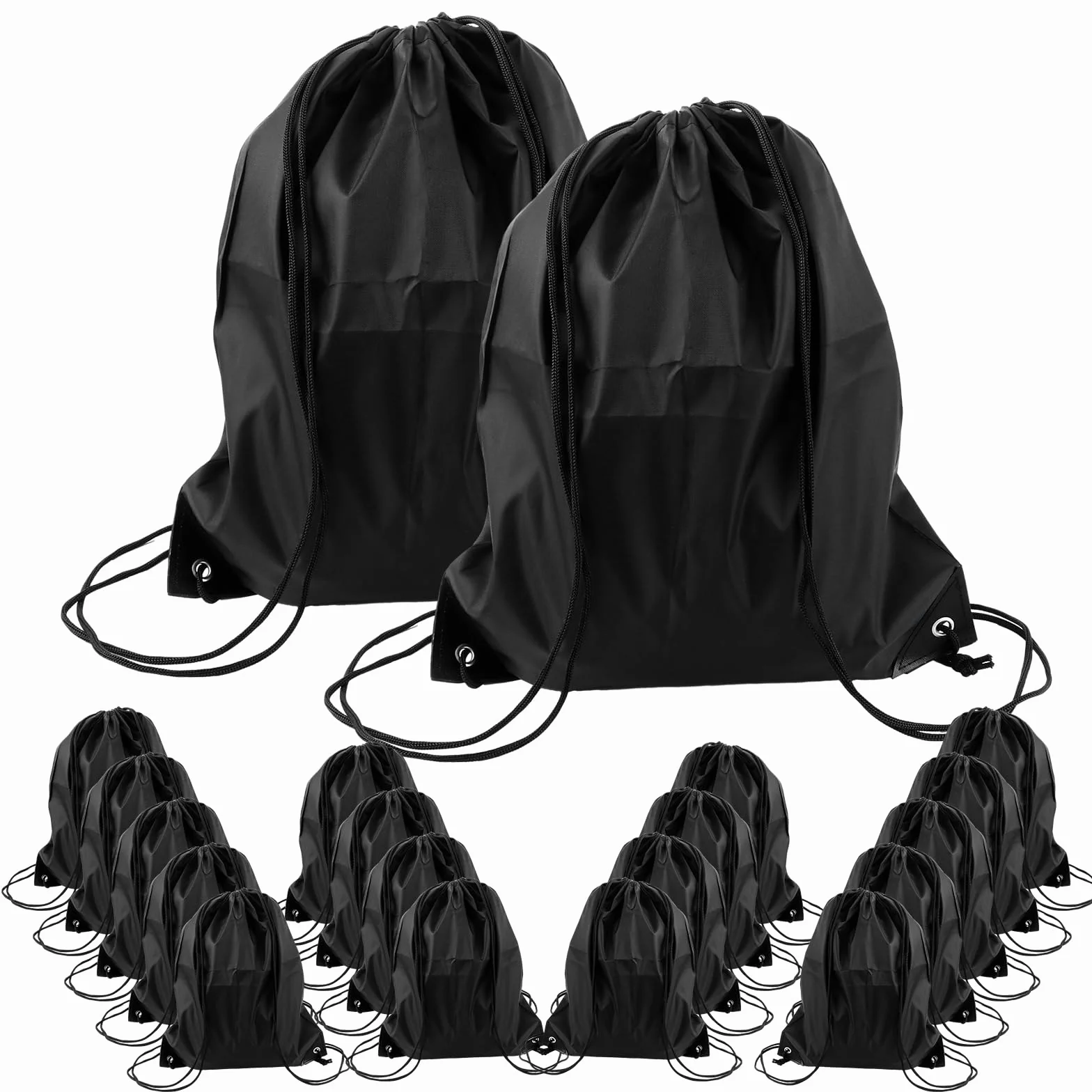 DAJAVE Lot de 20 Sac à dos Sport Gym Sack Sport Gymnastique Natation Sac Cordon de Sport Imperméable Voyage Chaussures école maternelle Adultes et Enfants