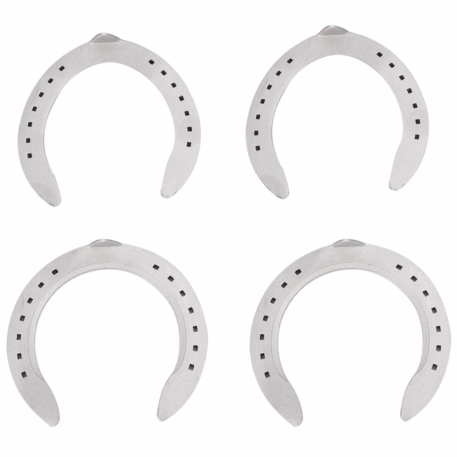 JTLB Lot de 4 fers à cheval en alliage d'aluminium - Outil d'équitation - Accessoires (taille 6)