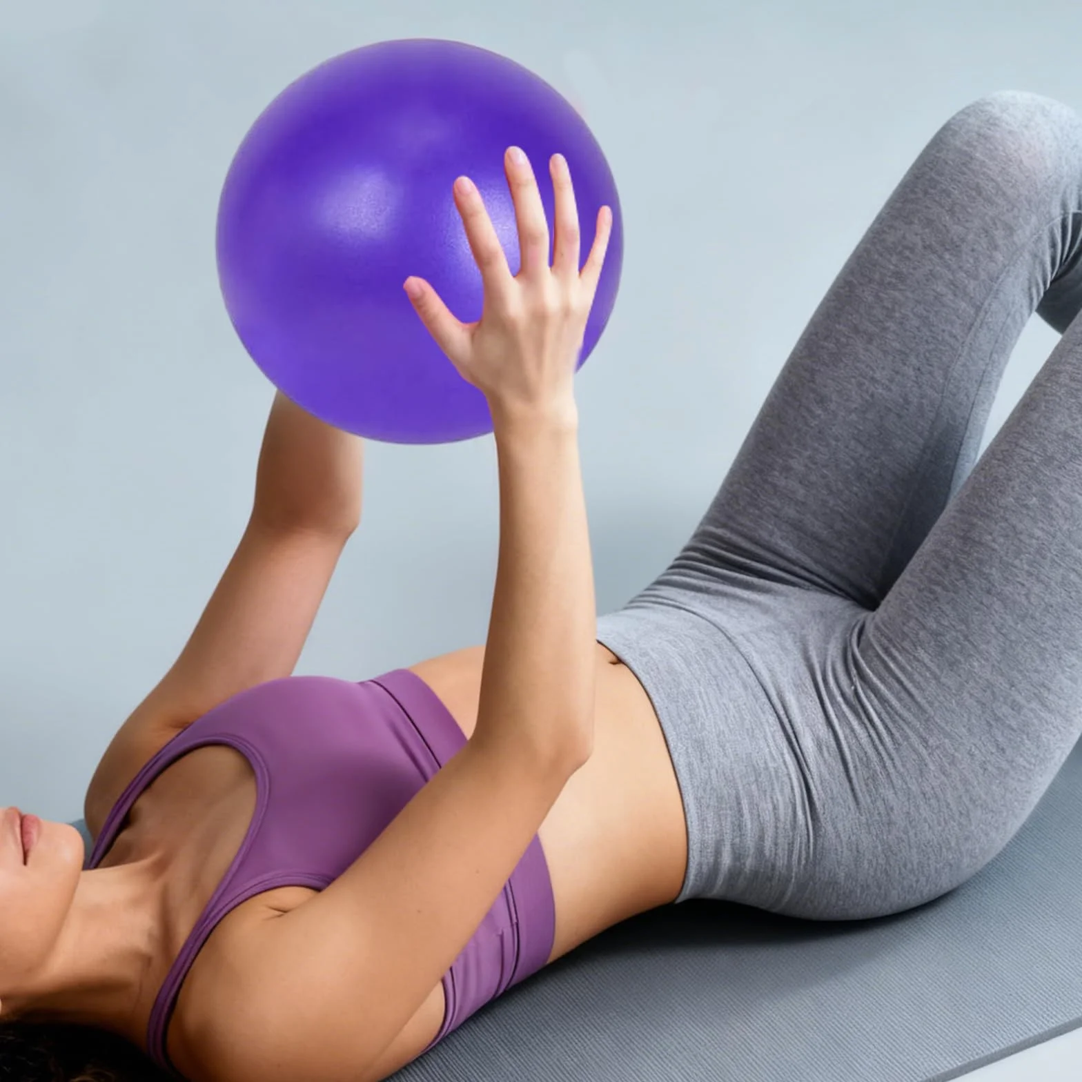Kit de Pilates 13 Pièces, Ensemble d'Anneau de Pilates, Kit Essentiel de Pilates avec Ballon de Yoga, Anneau de Pilates, Bande de Résistance, Ceinture de Yoga, Chaussettes de Pilates, Ensemble de