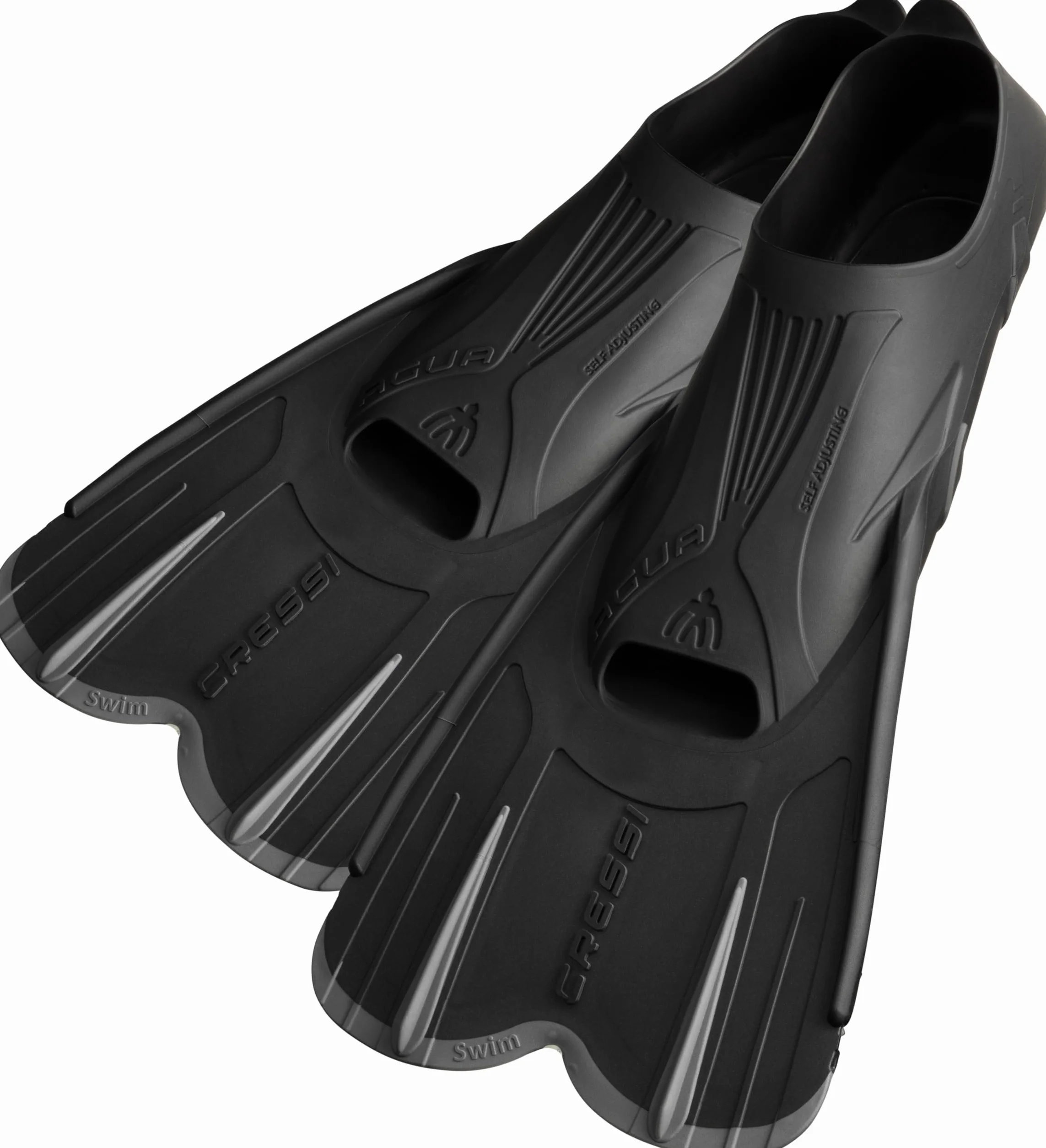 Cressi Agua Short Fins - Palmes Courtes Légères et Réactives pour la Natation et Snorkeling, Unisexe Adultes et Enfants
