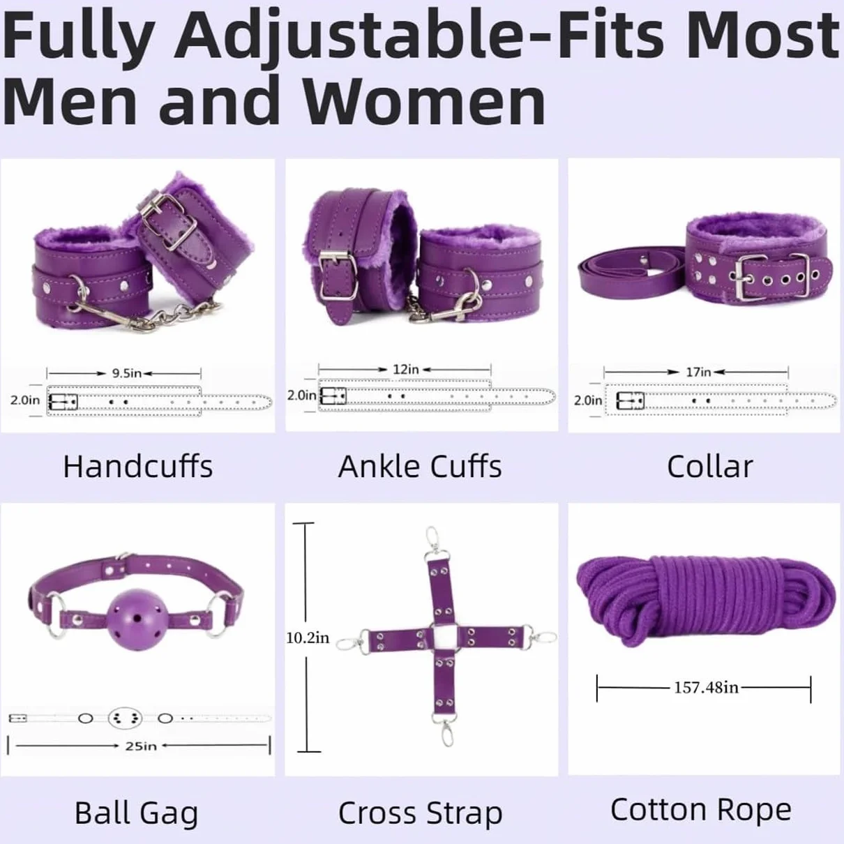 Ensemble de 12 pièces en Cuir Peluche Accessoires d'entraînement Sportif pour Gants de Fixation Mains et Pieds Confortables pour l'entraînement Sportif Cheville - H