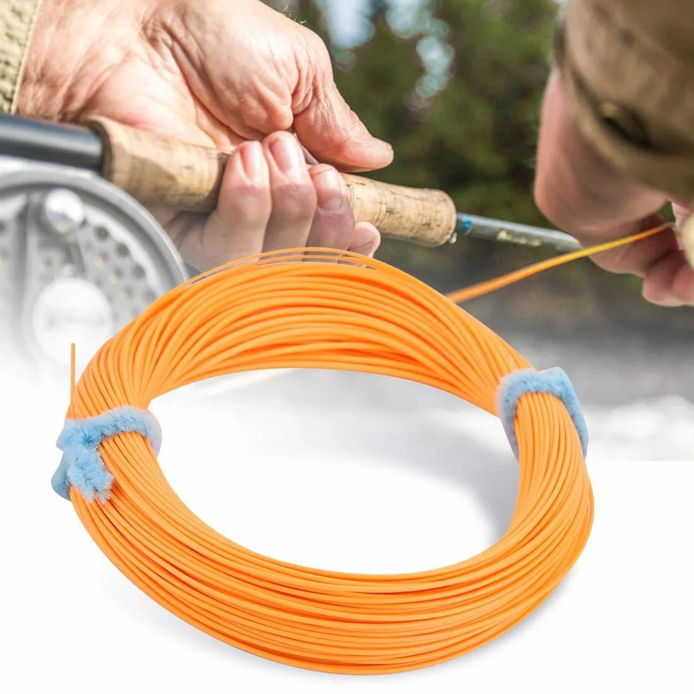 Alomejor Ligne de pêche à la Mouche en Nylon WF 4/5/6/7/8 Monofilament Souple Forte résistance Lancer précis