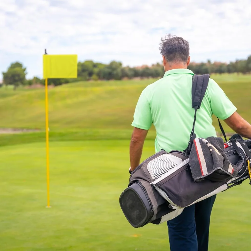 Lot de 6 drapeaux de golf, drapeaux de golf imperméables en nylon 400D pour pratique de golf en intérieur et en extérieur